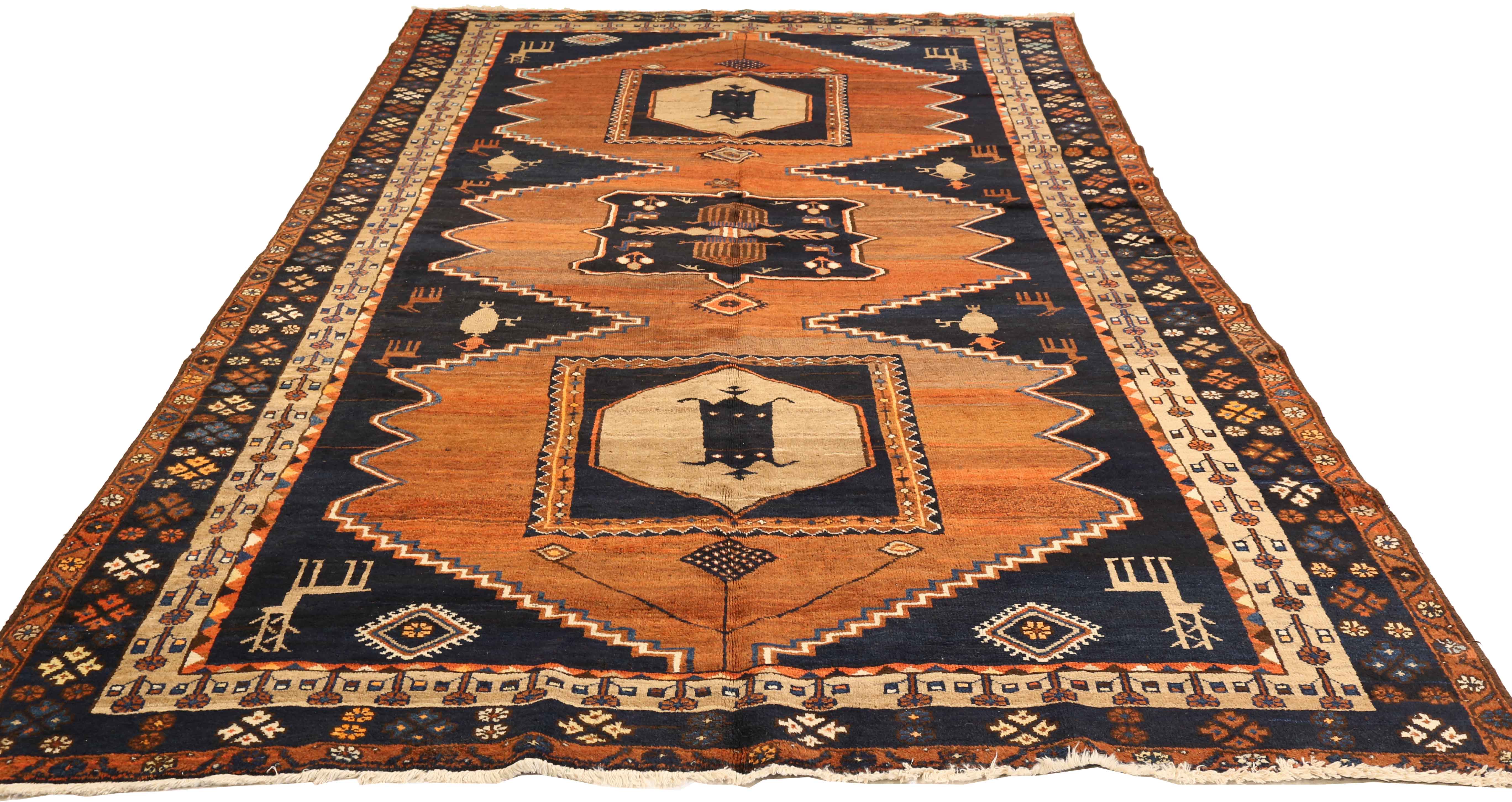 Thumbnail 3 for Antique Persian Traditional Rug 75310