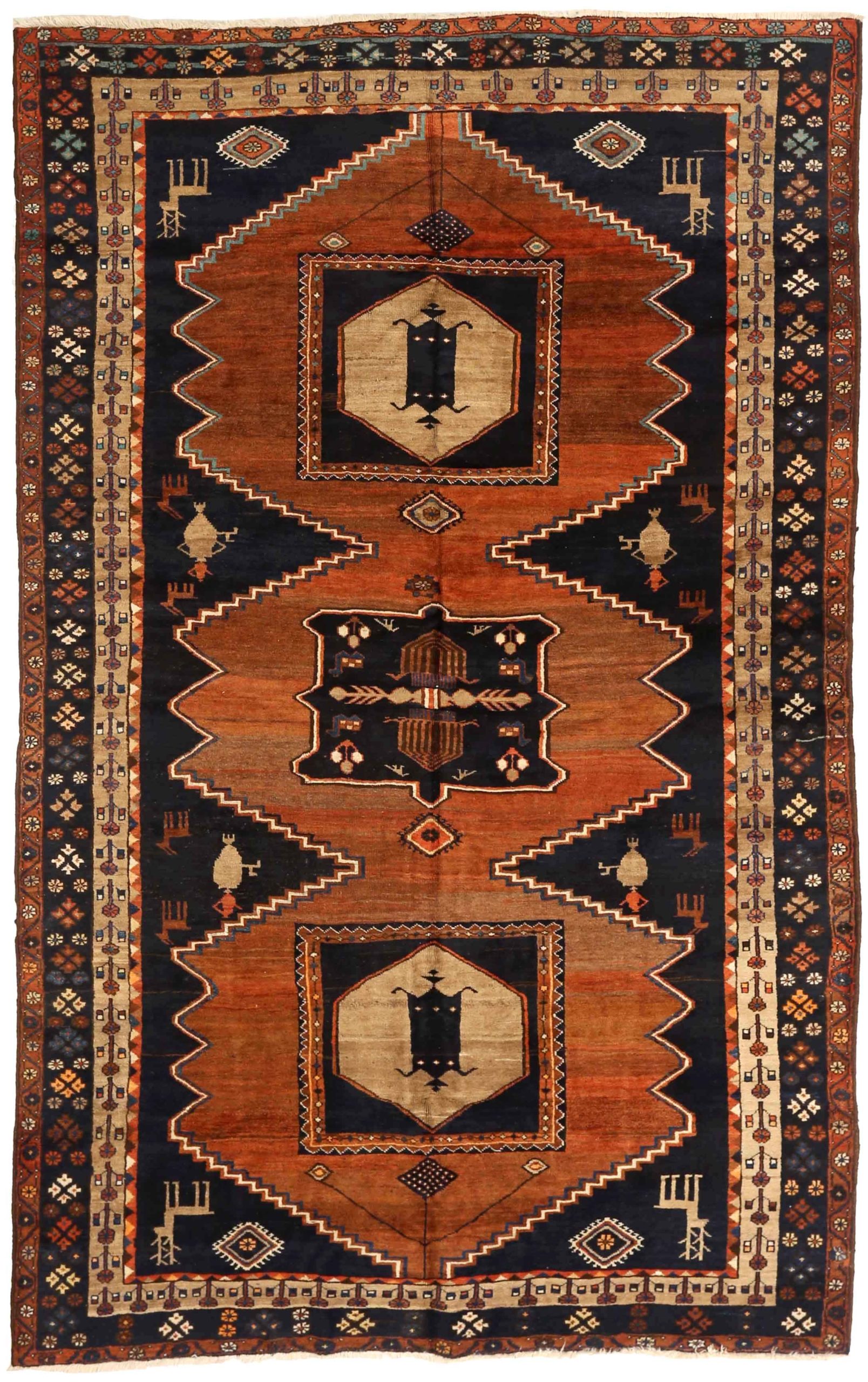 Thumbnail 5 for Antique Persian Traditional Rug 75310