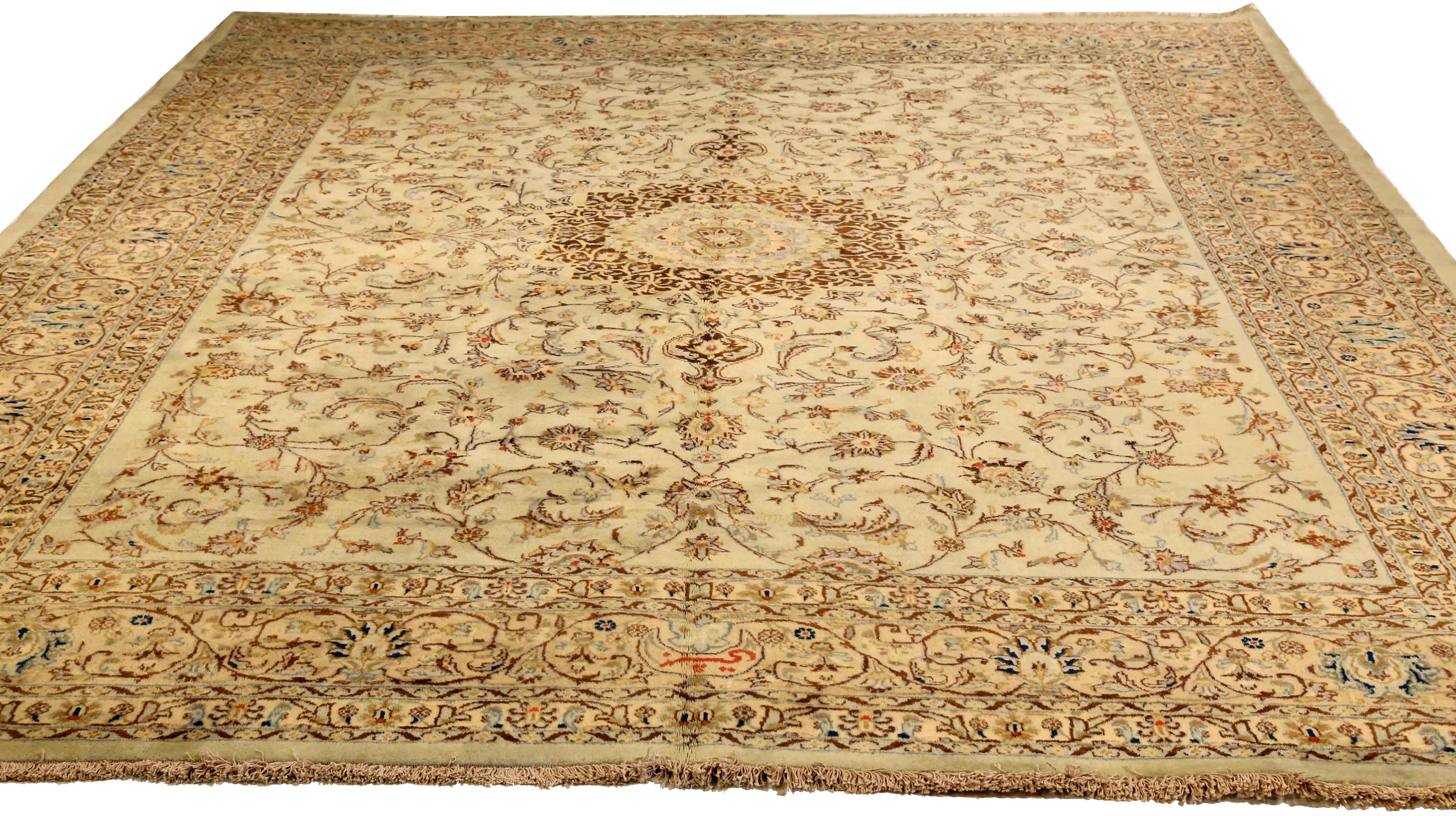 Thumbnail 4 for Antique Persian Yazd Traditional Rug 75316