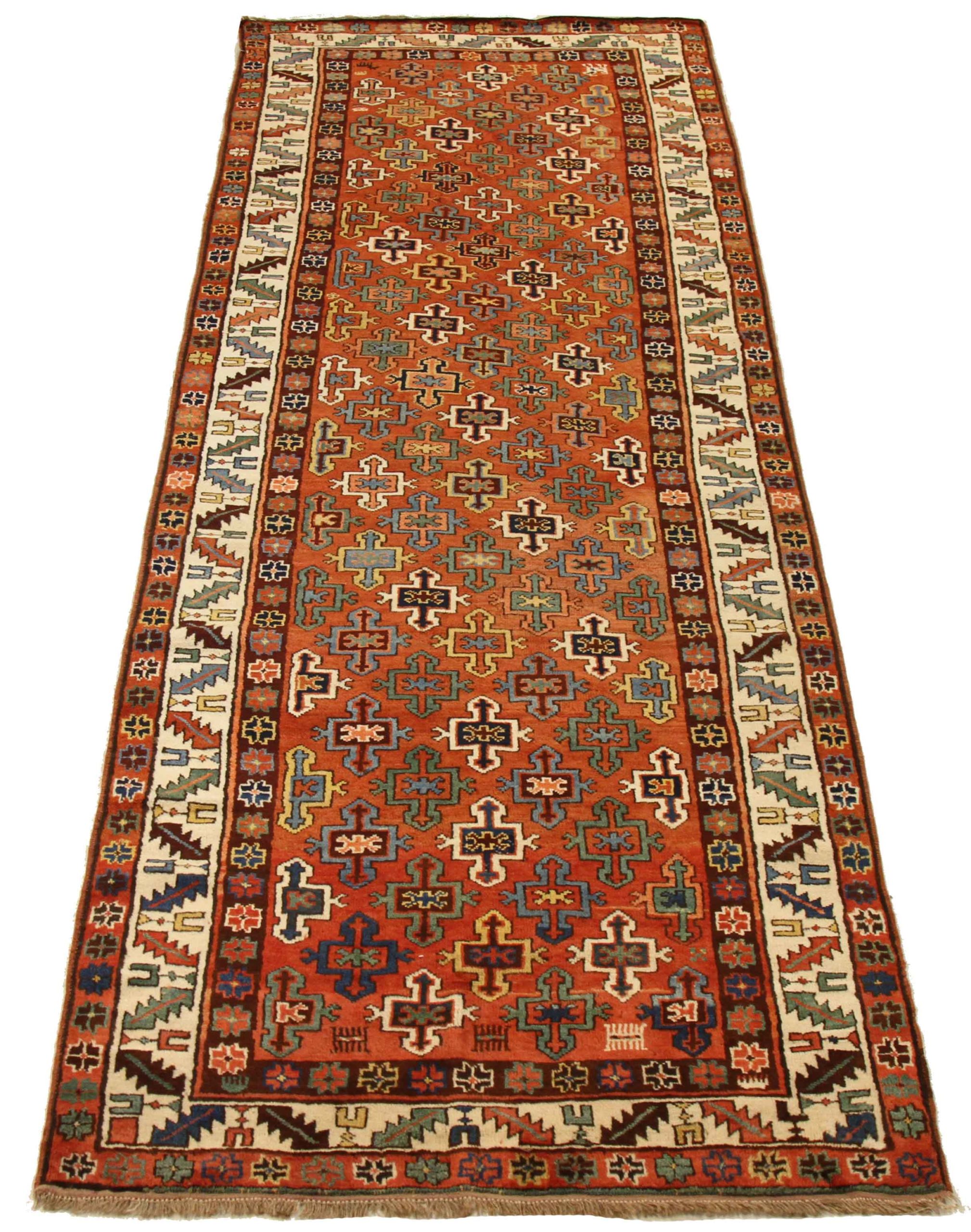 Thumbnail 3 for Antique Persian Shirvan Traditional Rug 75391