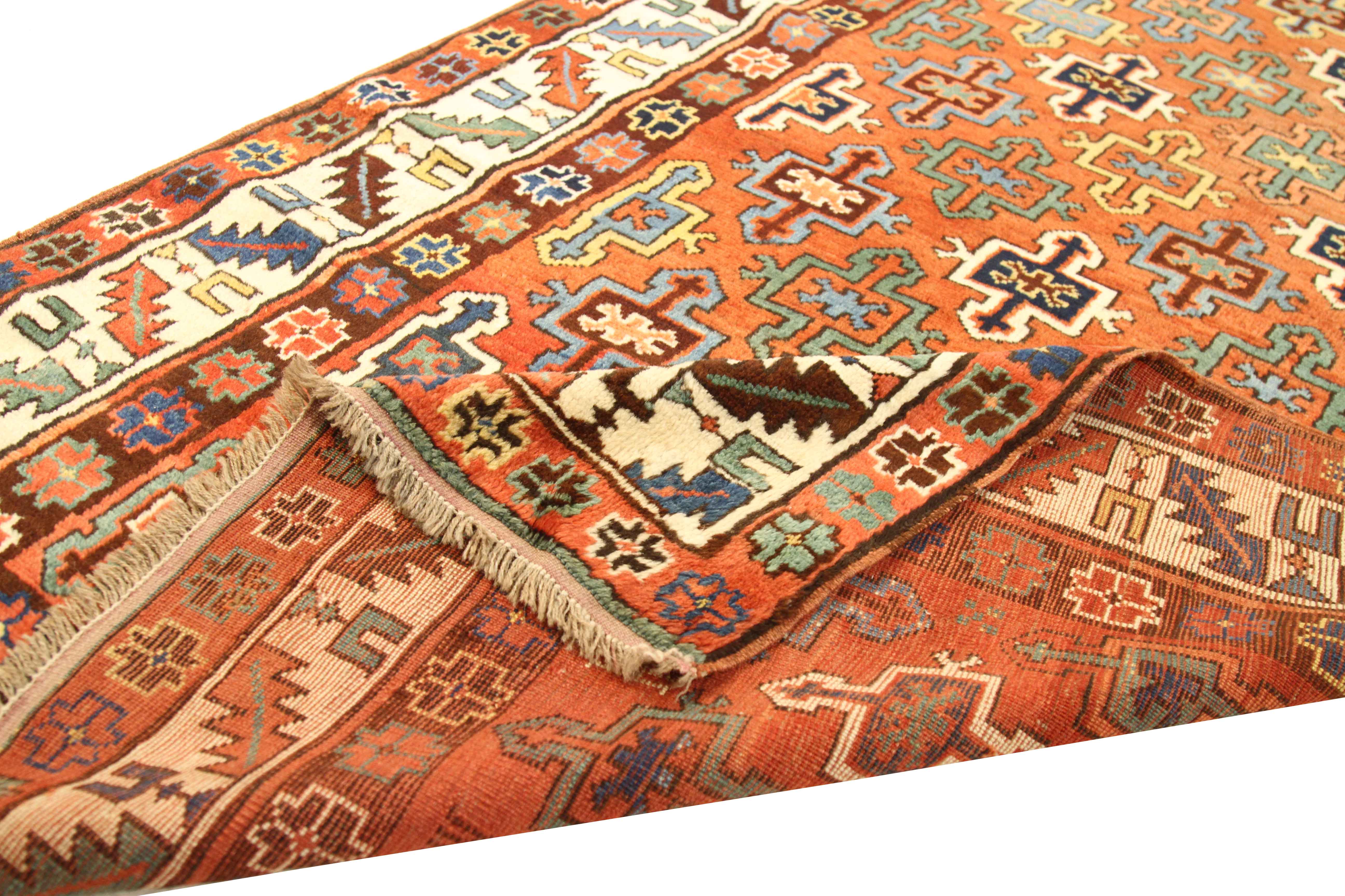 Thumbnail 2 for Antique Persian Shirvan Traditional Rug 75391