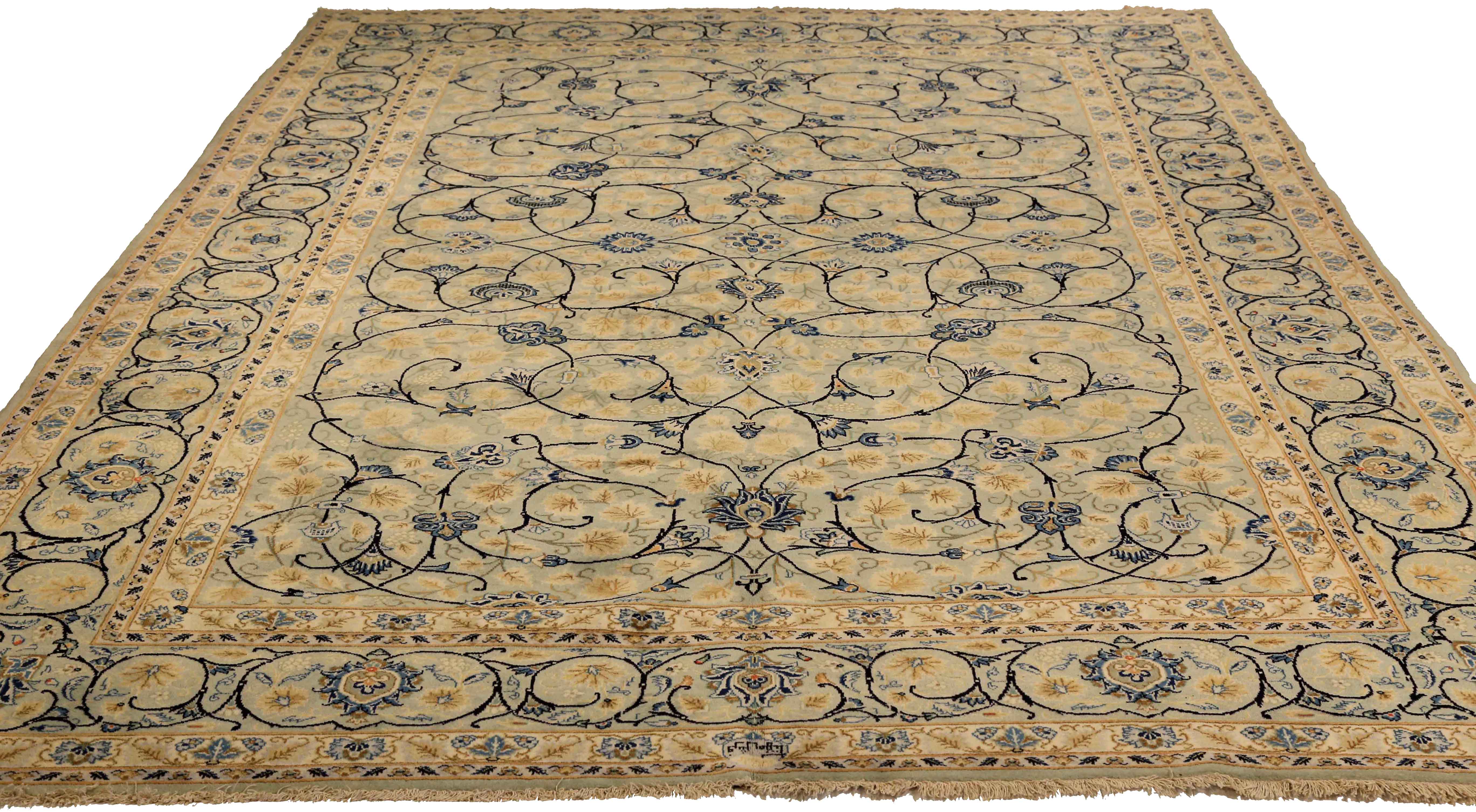 Thumbnail 2 for Antique Persian Kashan Traditional Rug 75392