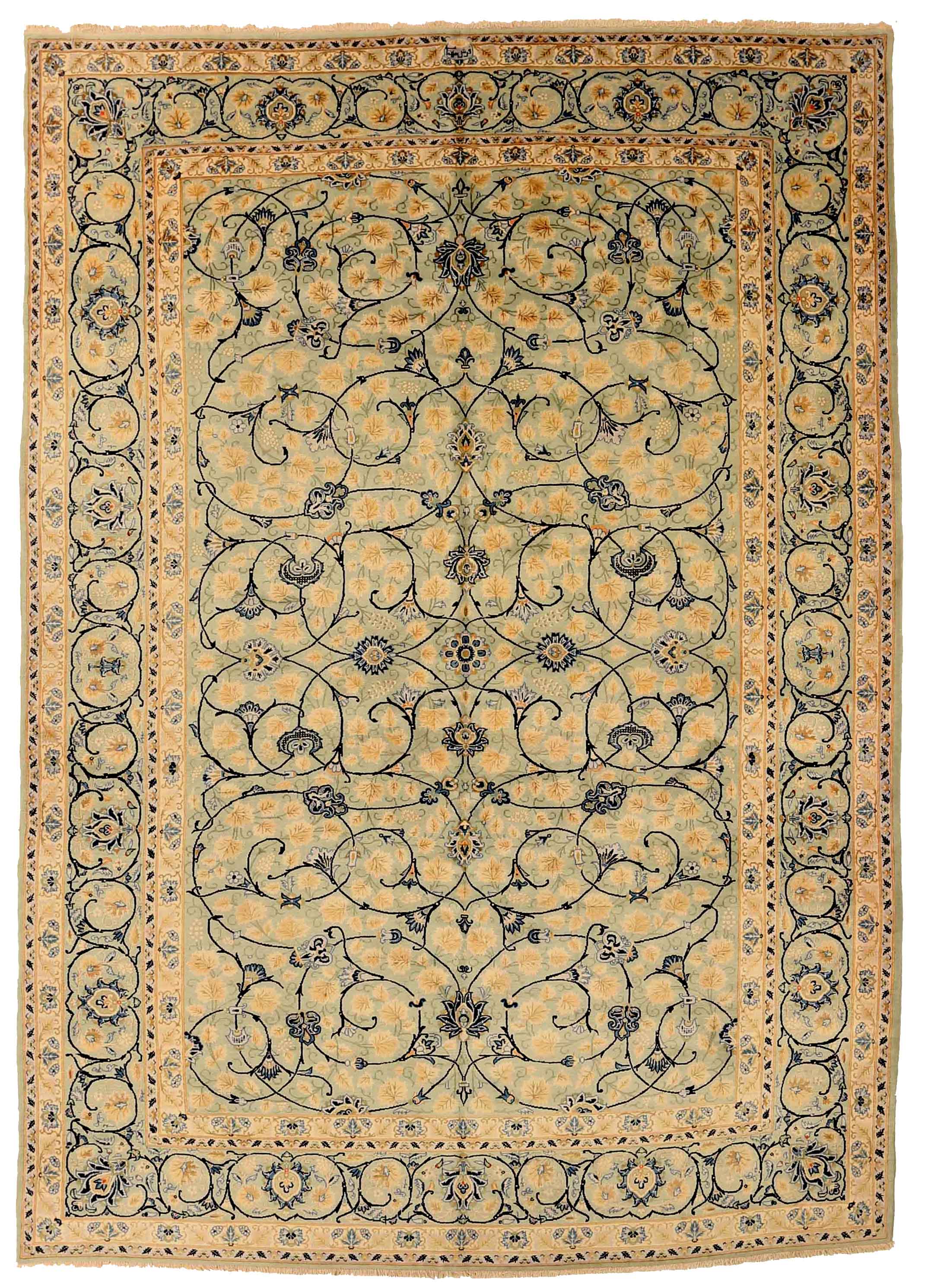 Thumbnail 5 for Antique Persian Kashan Traditional Rug 75392