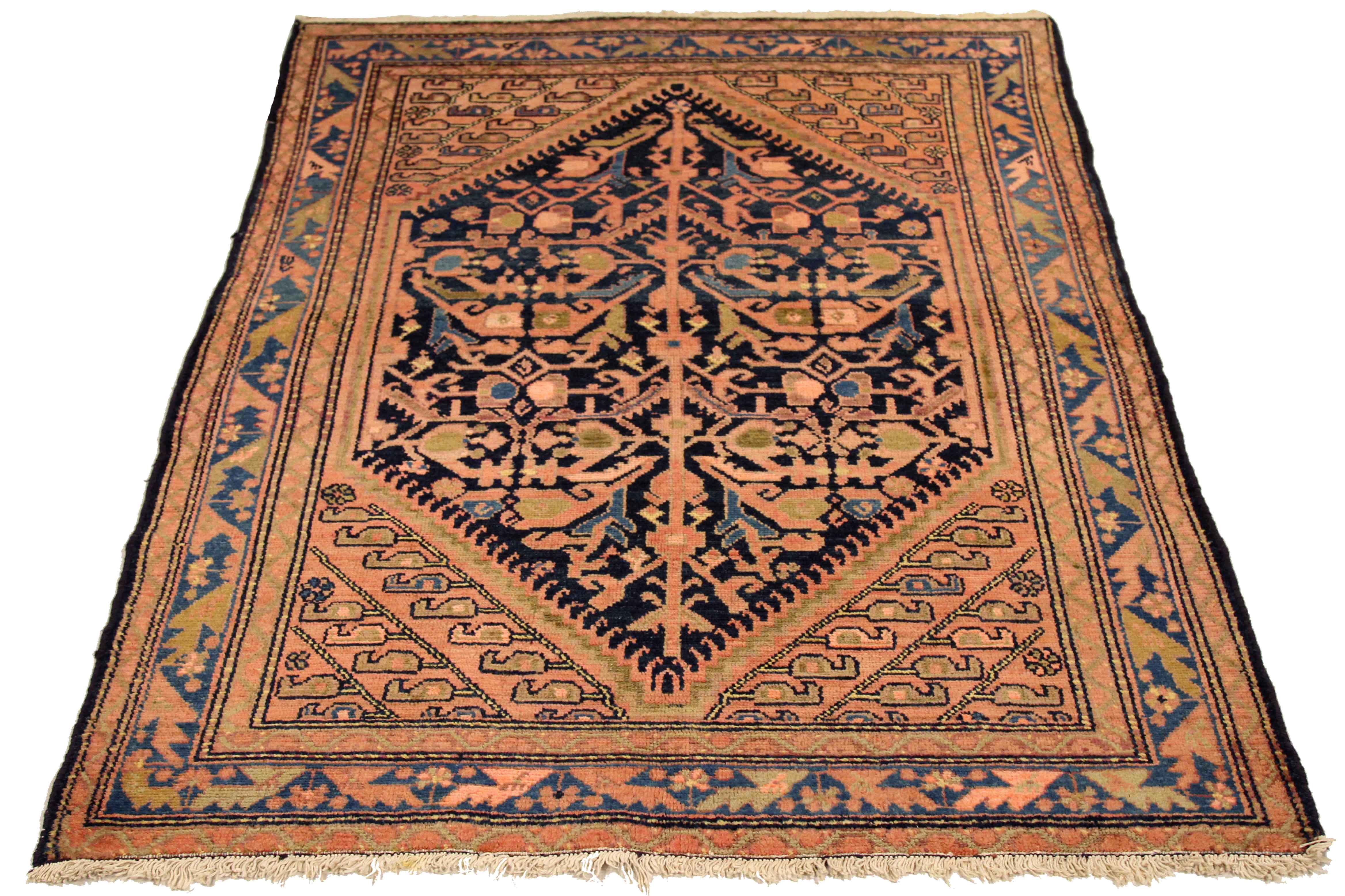 Thumbnail 2 for Antique Persian Malayer Traditional Rug 75397