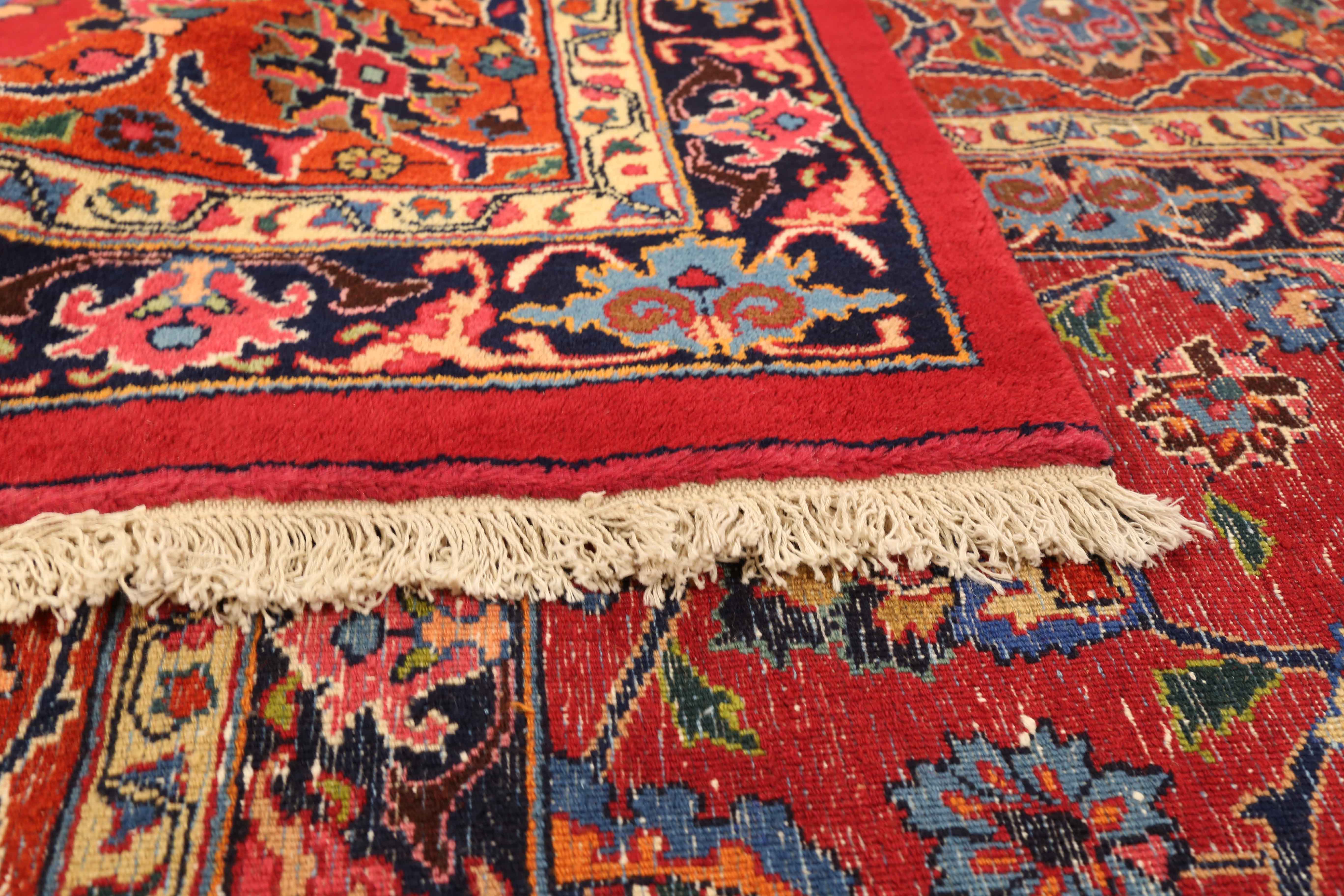 Thumbnail 10 for Antique Persian Mashad Traditional Rug 75370