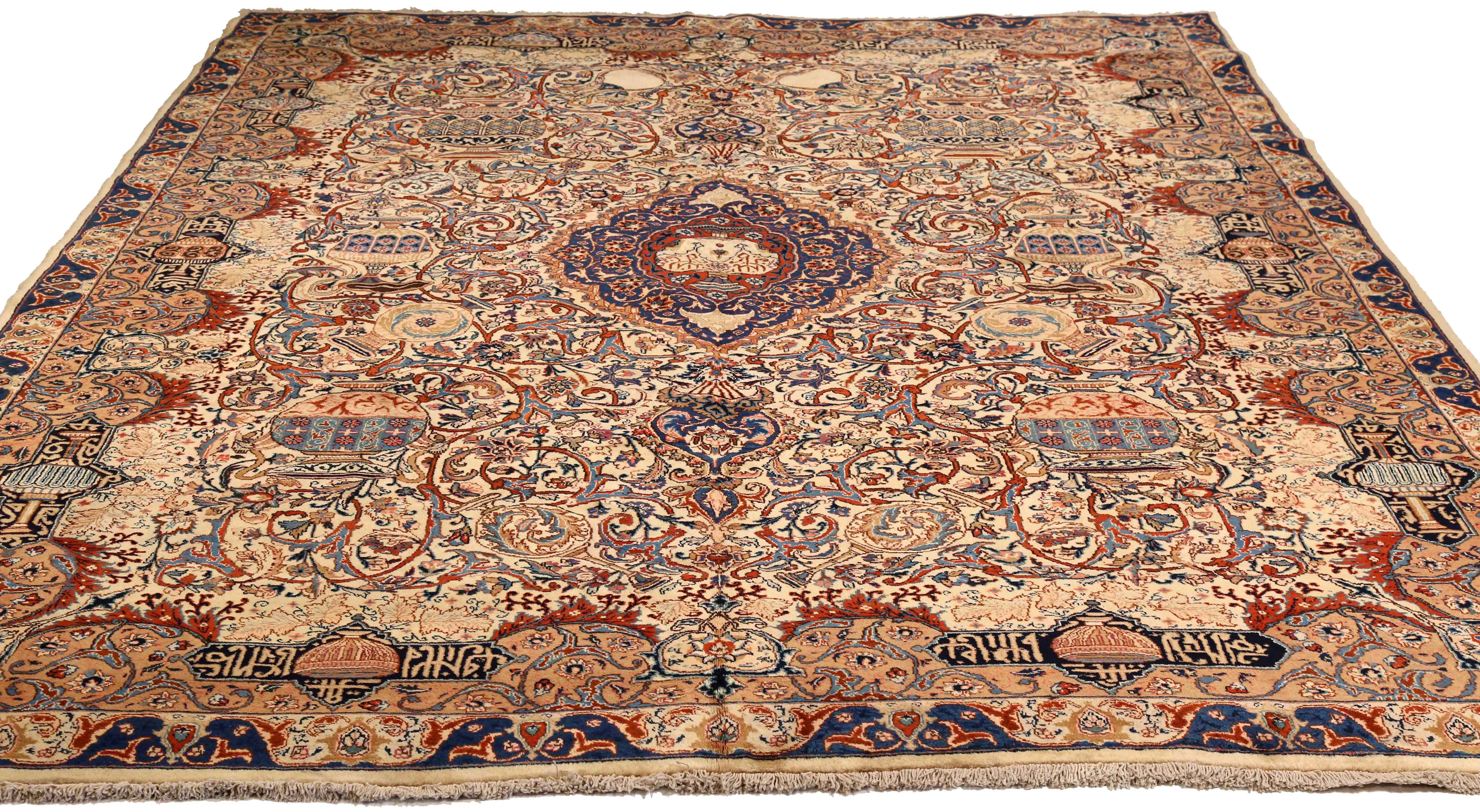 Thumbnail 2 for Antique Persian Kashmir Traditional Rug 75339