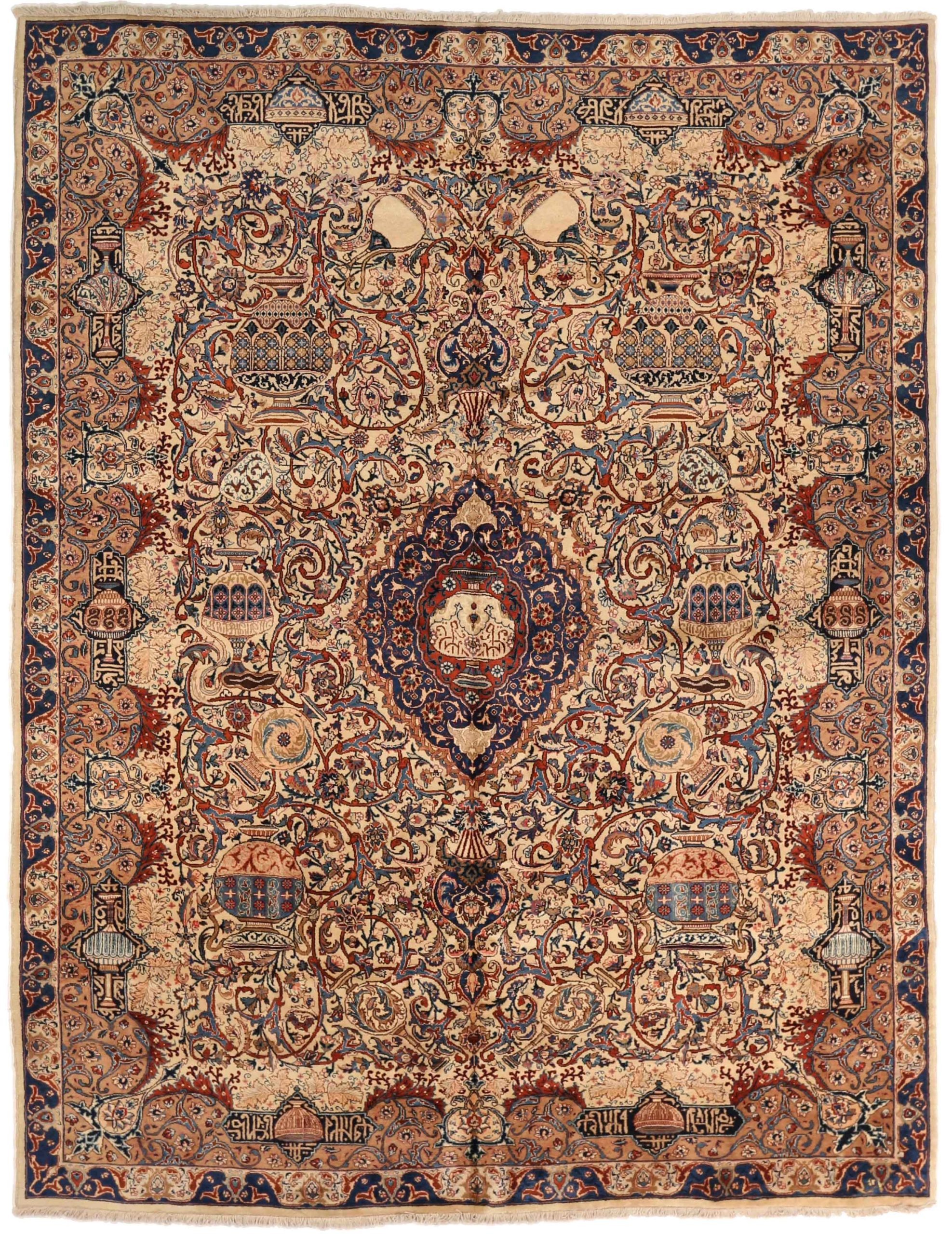 Thumbnail 4 for Antique Persian Kashmir Traditional Rug 75339