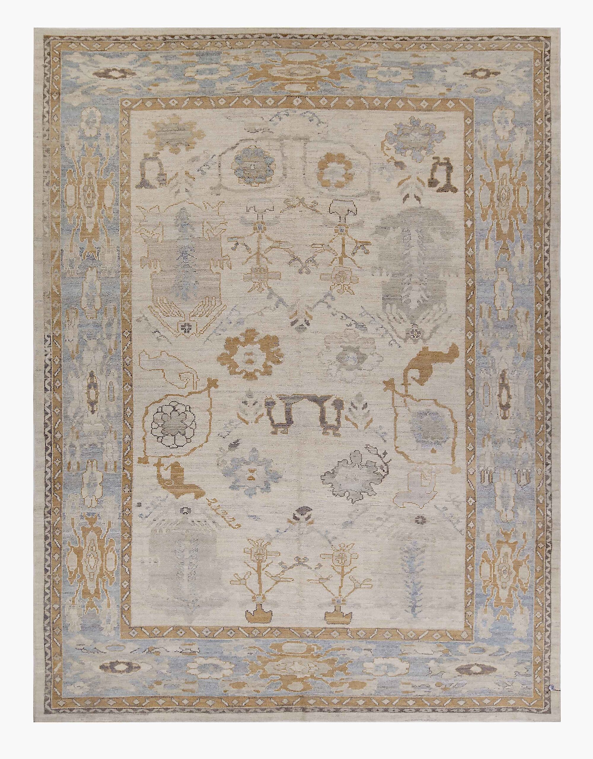 Thumbnail 7 for Persian Oushak Transitional Rug 89000