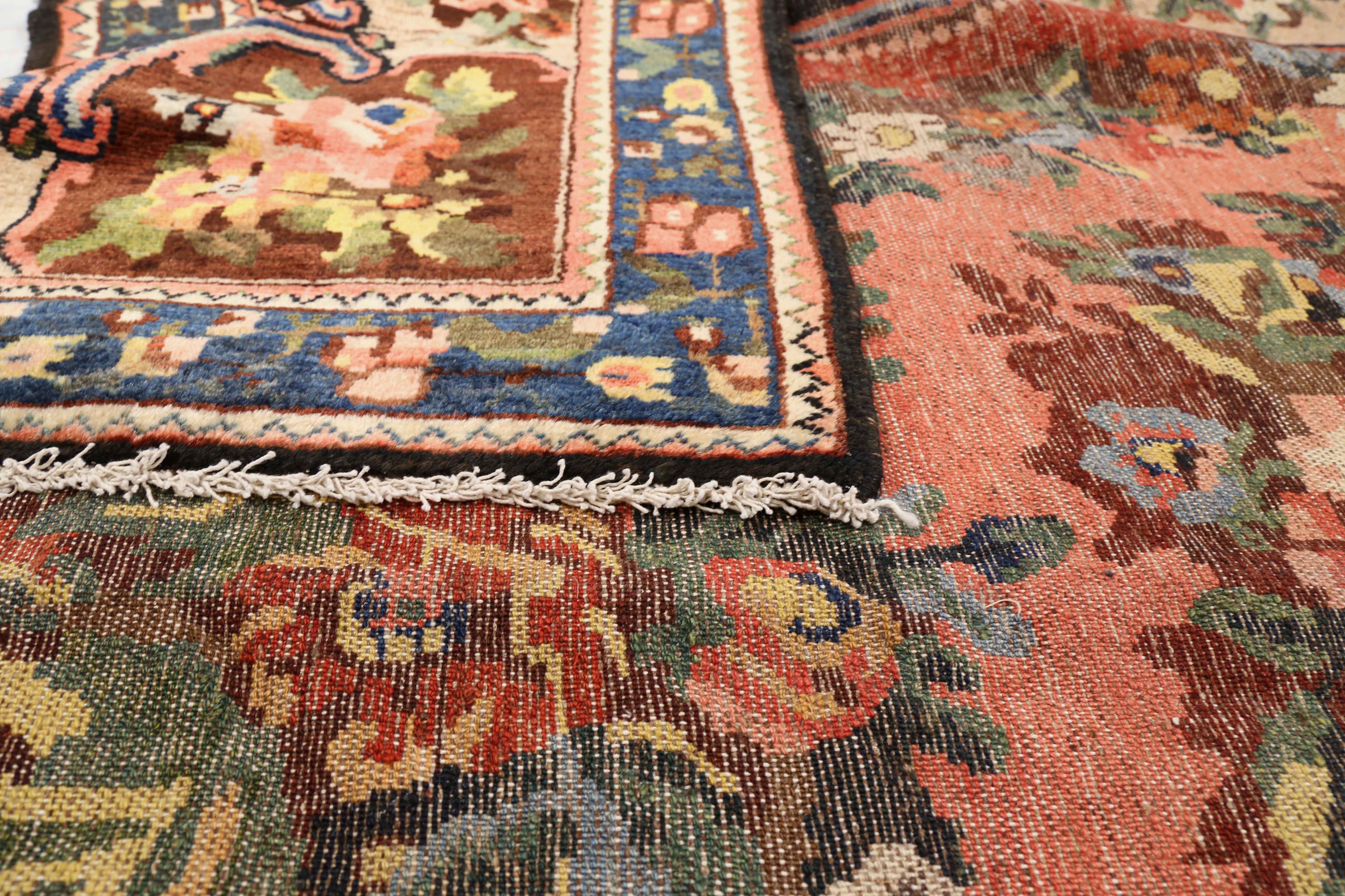 Thumbnail 2 for Antique Persian Bakhtiar Traditional Rug 75445