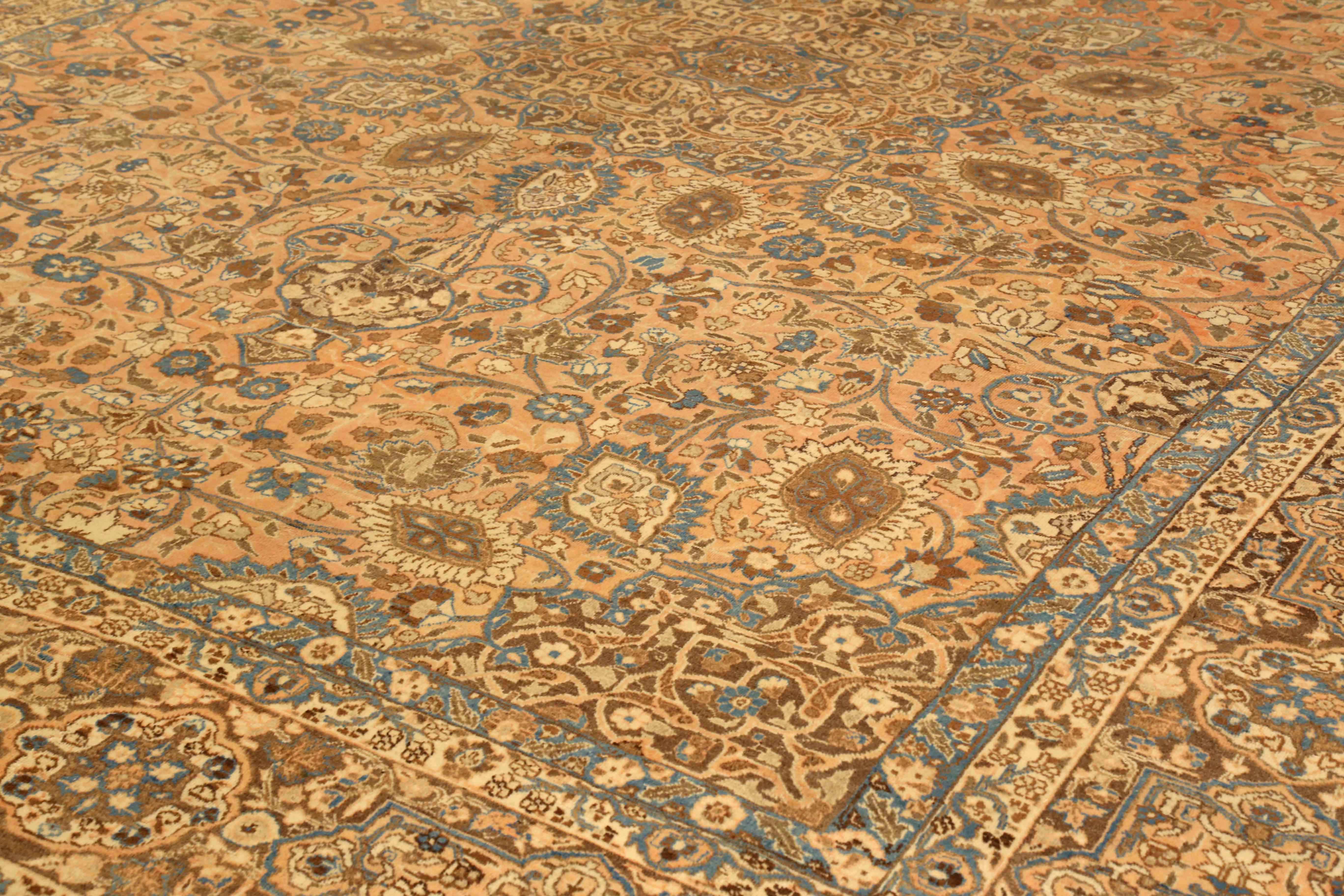 Thumbnail 9 for Antique Persian Tabriz Traditional Rug 75432