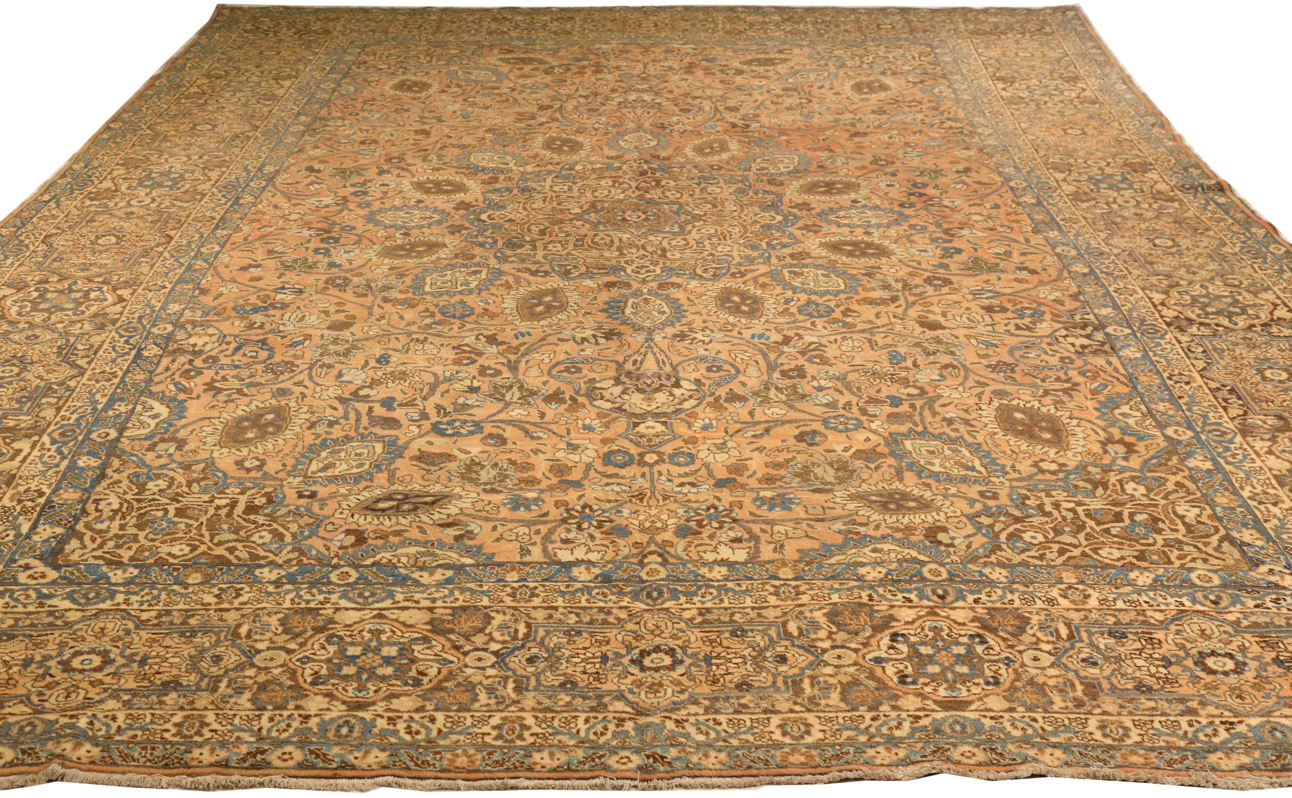 Thumbnail 10 for Antique Persian Tabriz Traditional Rug 75432