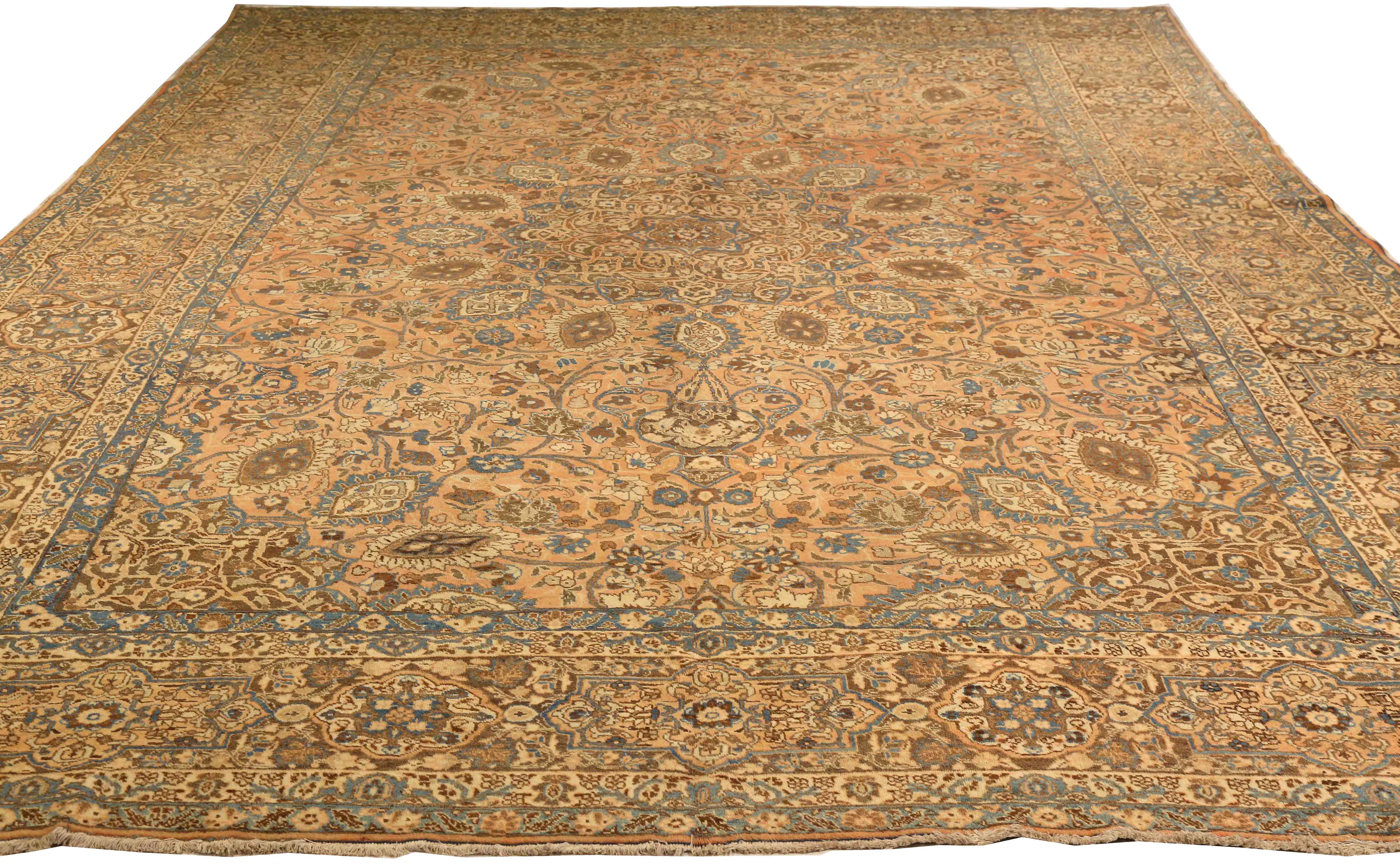 Thumbnail 2 for Antique Persian Tabriz Traditional Rug 75432