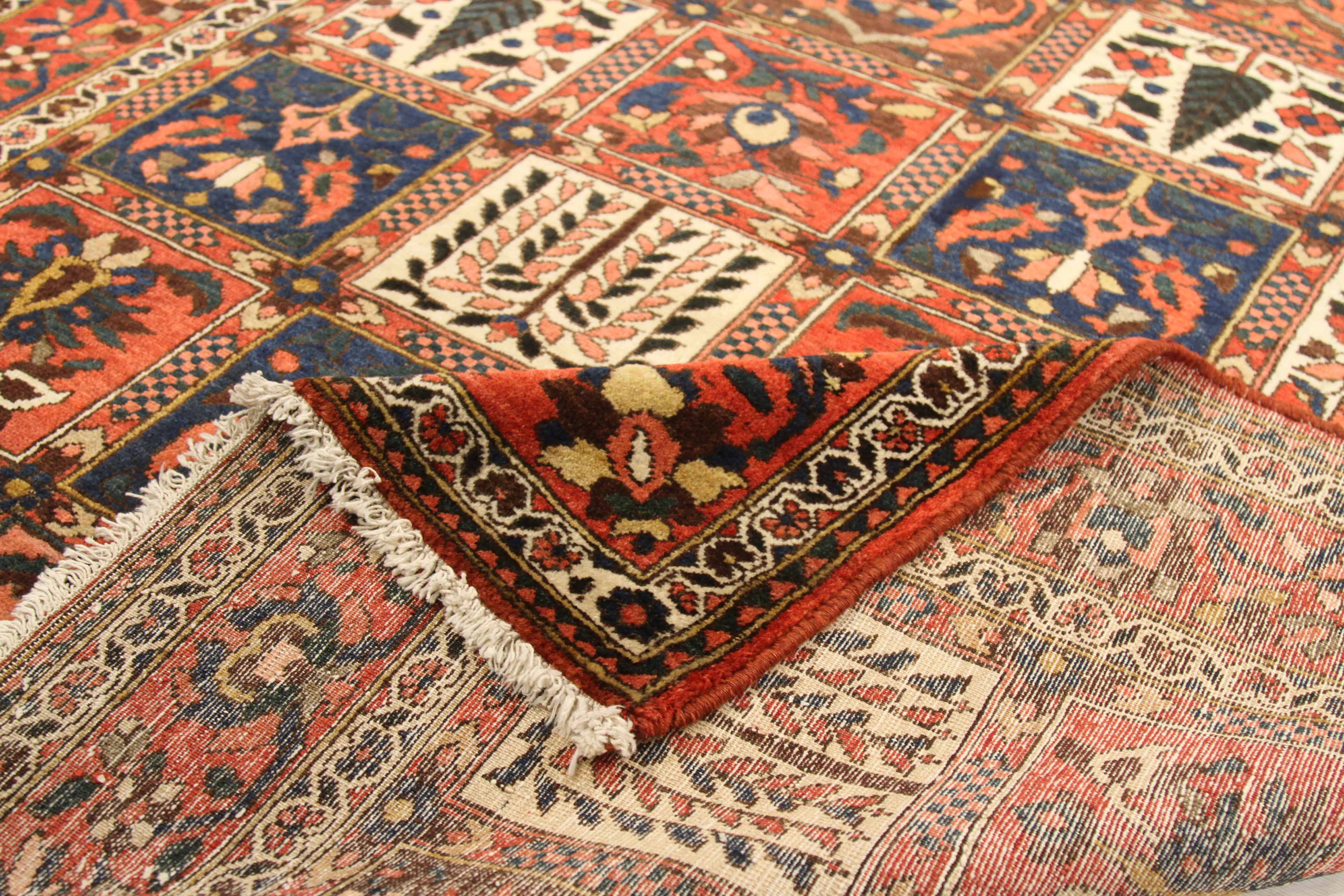 Thumbnail 2 for Antique Persian Bakhtiar Traditional Rug 75441