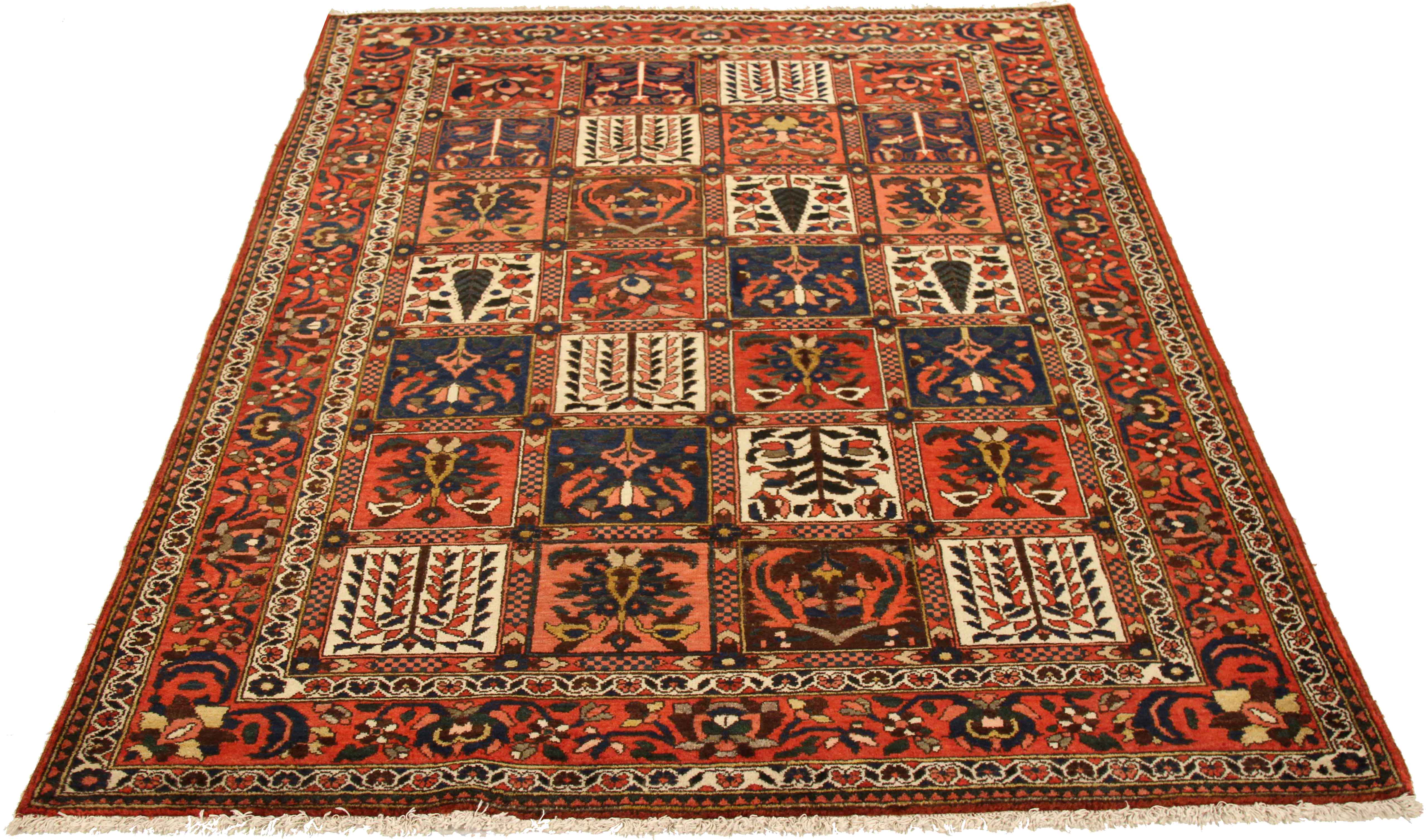 Thumbnail 4 for Antique Persian Bakhtiar Traditional Rug 75441