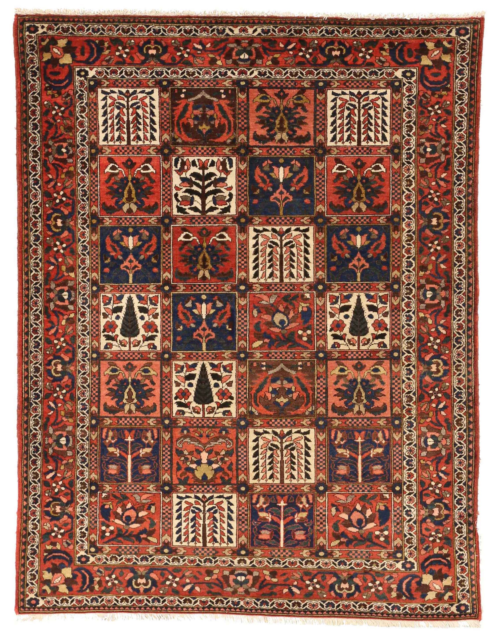 Thumbnail 3 for Antique Persian Bakhtiar Traditional Rug 75441