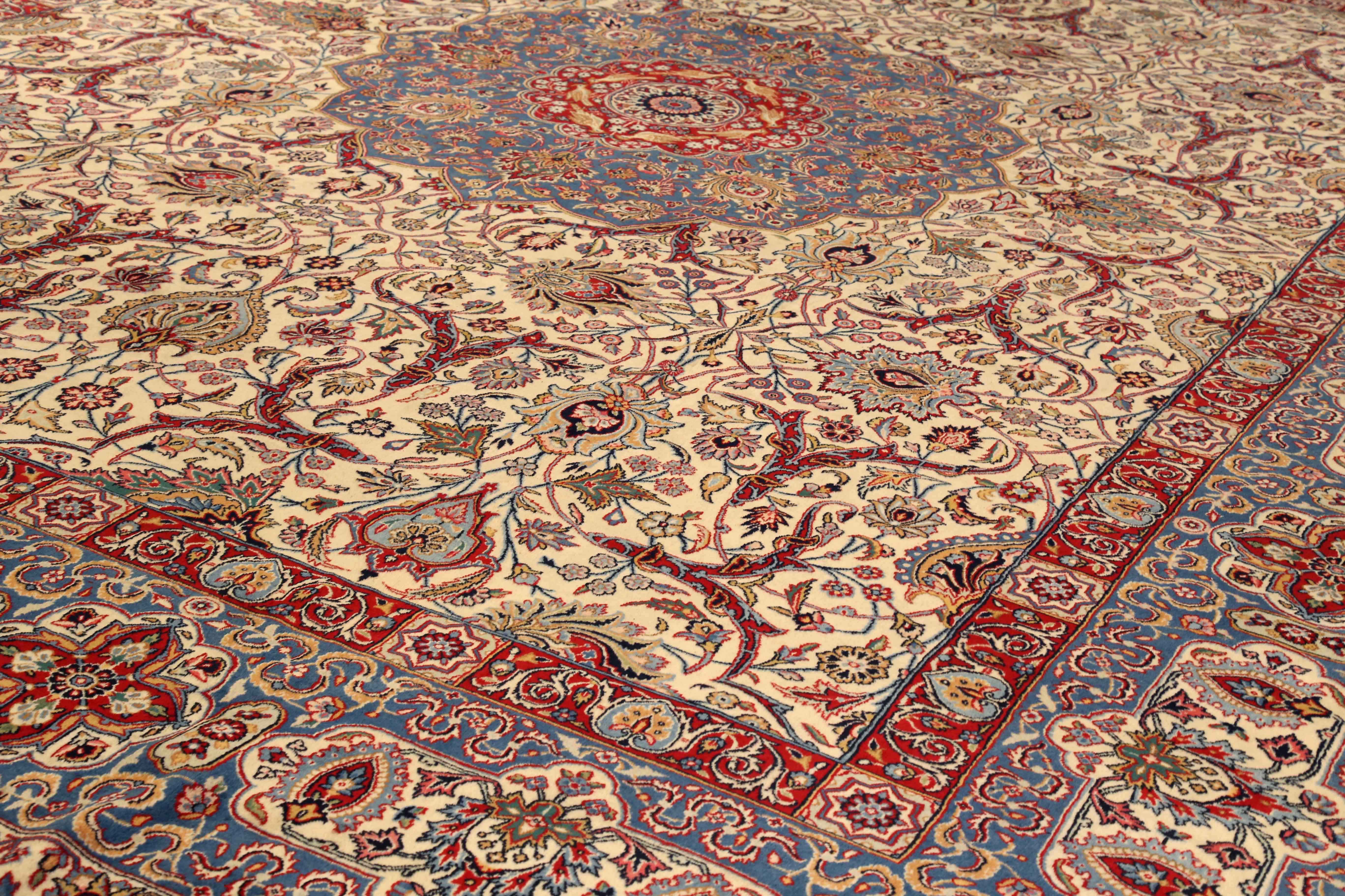 Thumbnail 6 for Antique Persian Kerman Traditional Rug 75417