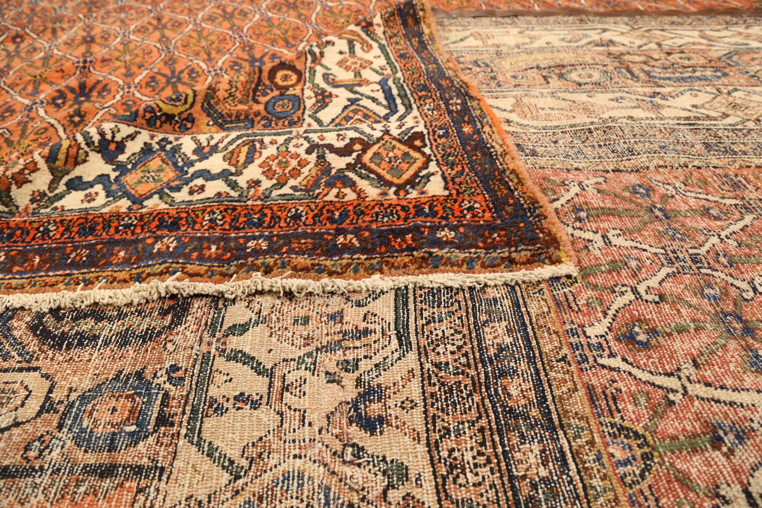 Thumbnail 11 for Antique Persian (Senneh (Kermanshah)) Traditional Rug 75420