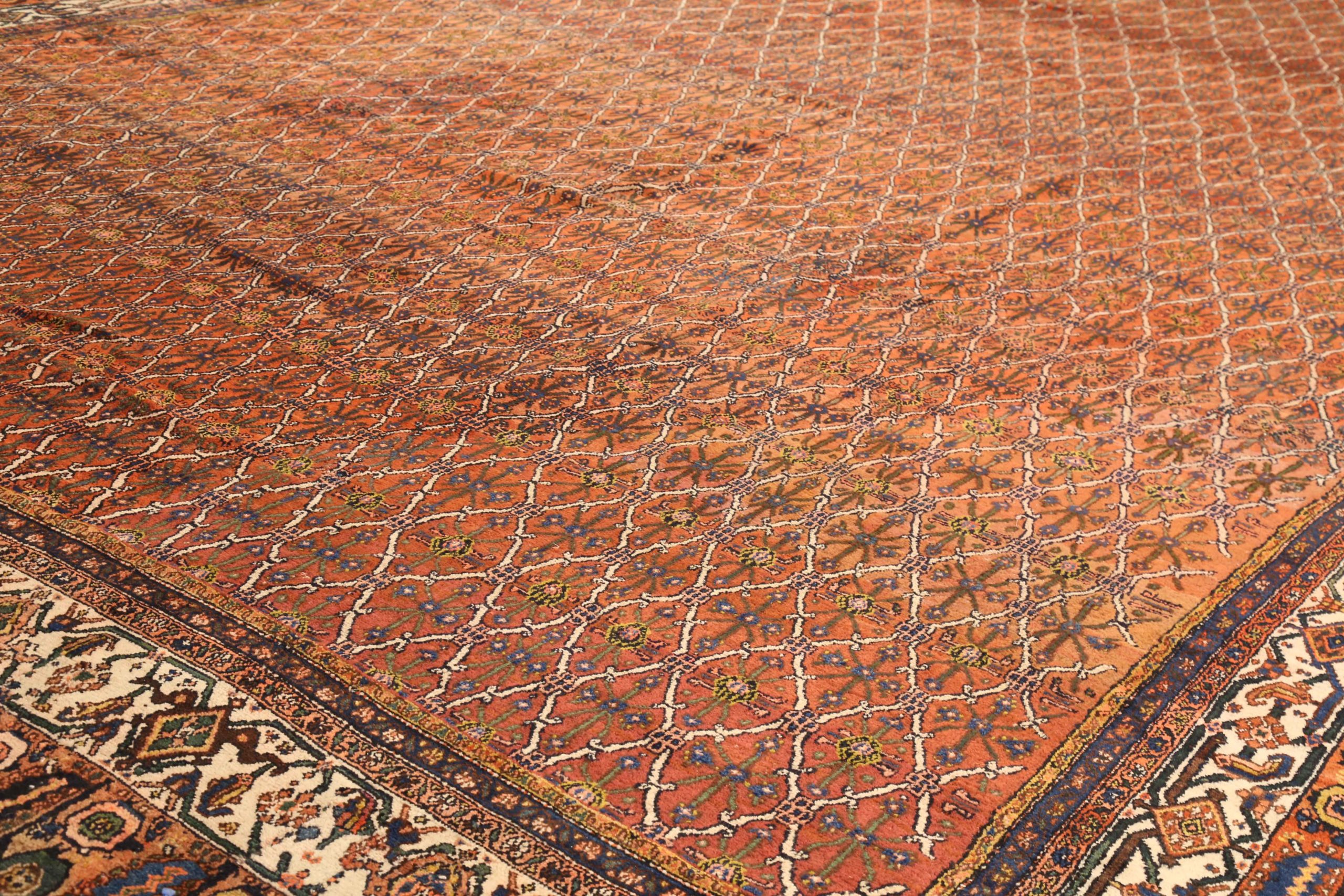 Thumbnail 9 for Antique Persian (Senneh (Kermanshah)) Traditional Rug 75420