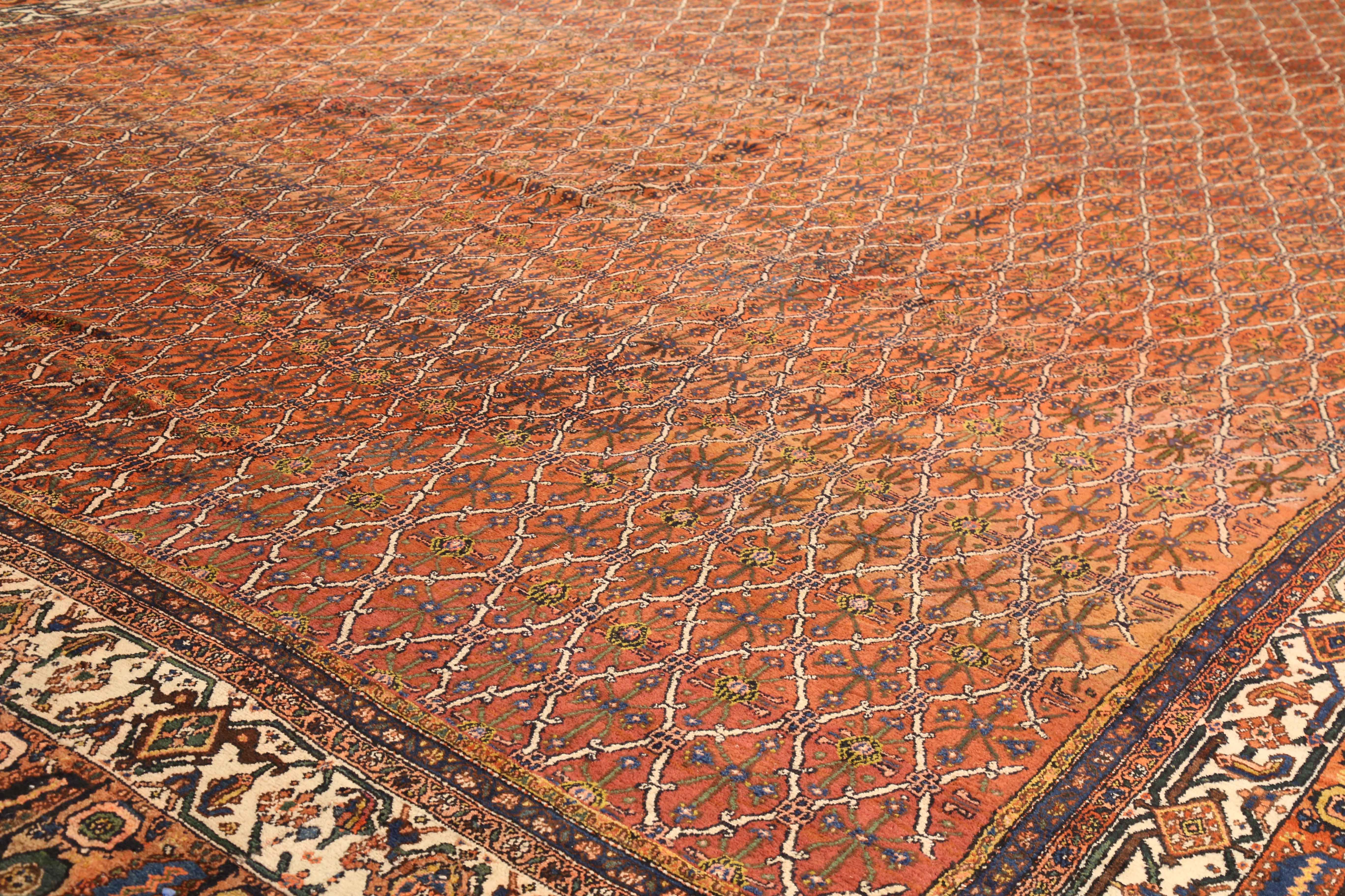 Thumbnail 3 for Antique Persian (Senneh (Kermanshah)) Traditional Rug 75420