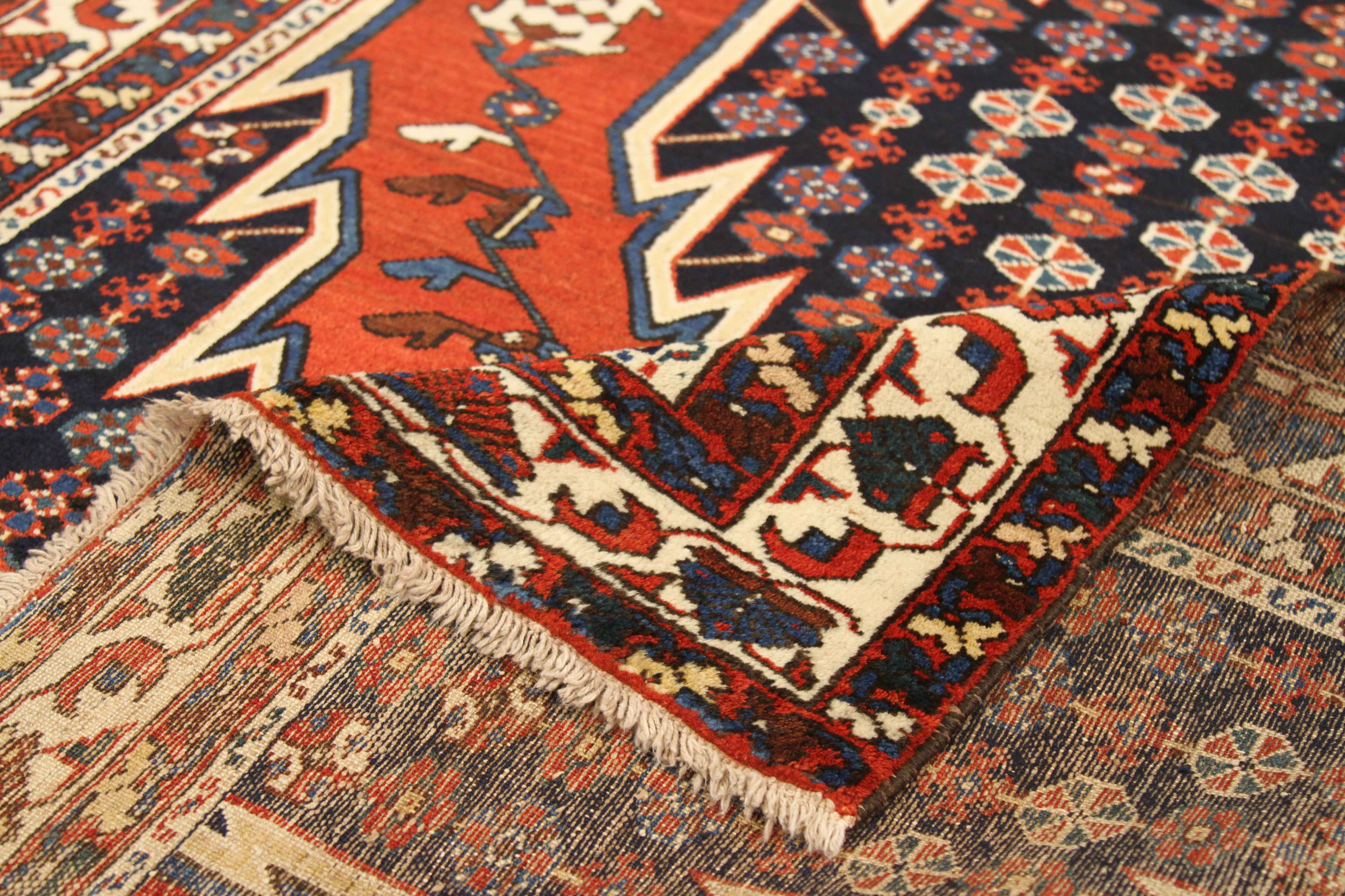 Thumbnail 2 for Antique Persian Hamadan Traditional Rug 75428