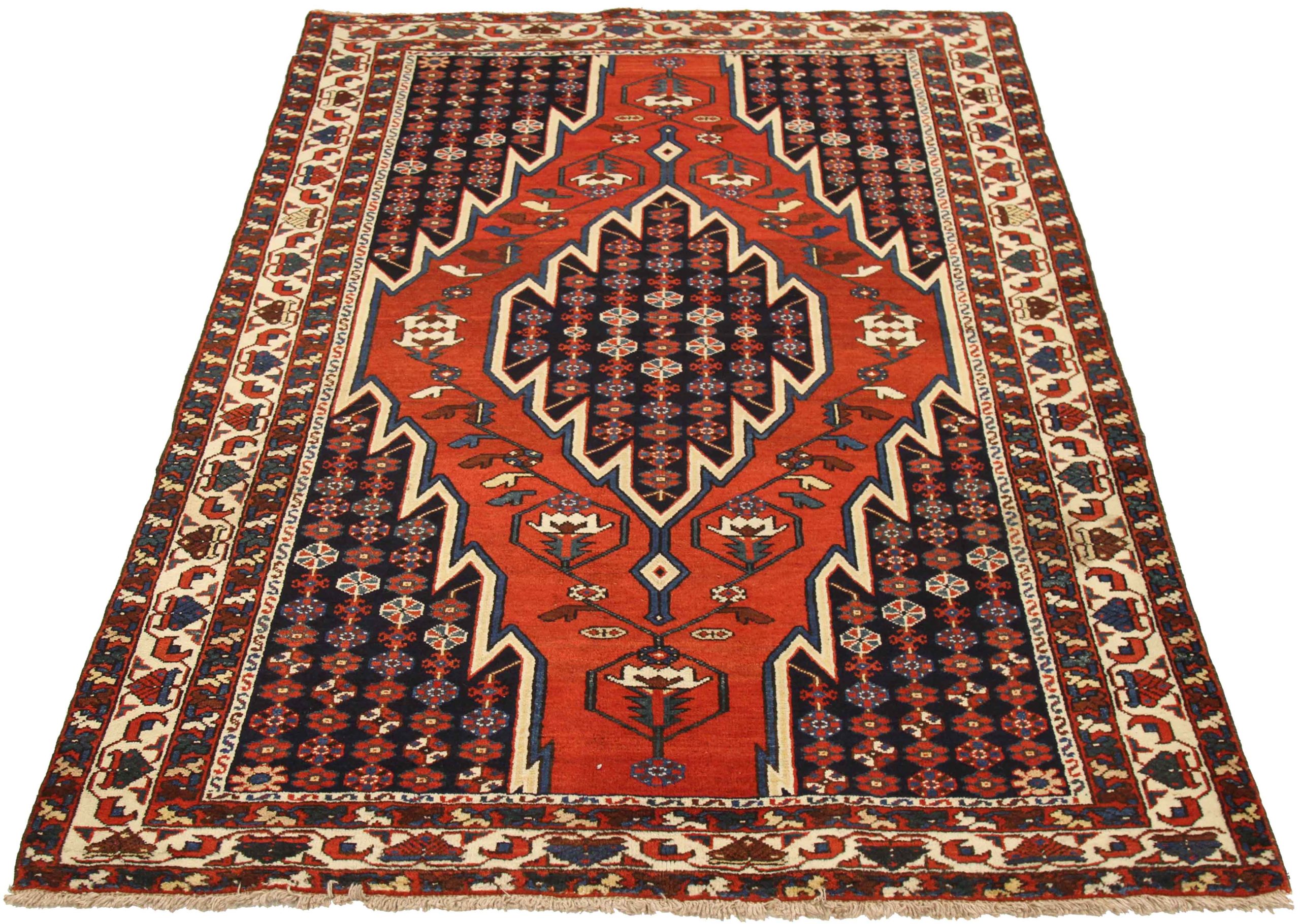 Thumbnail 4 for Antique Persian Hamadan Traditional Rug 75428