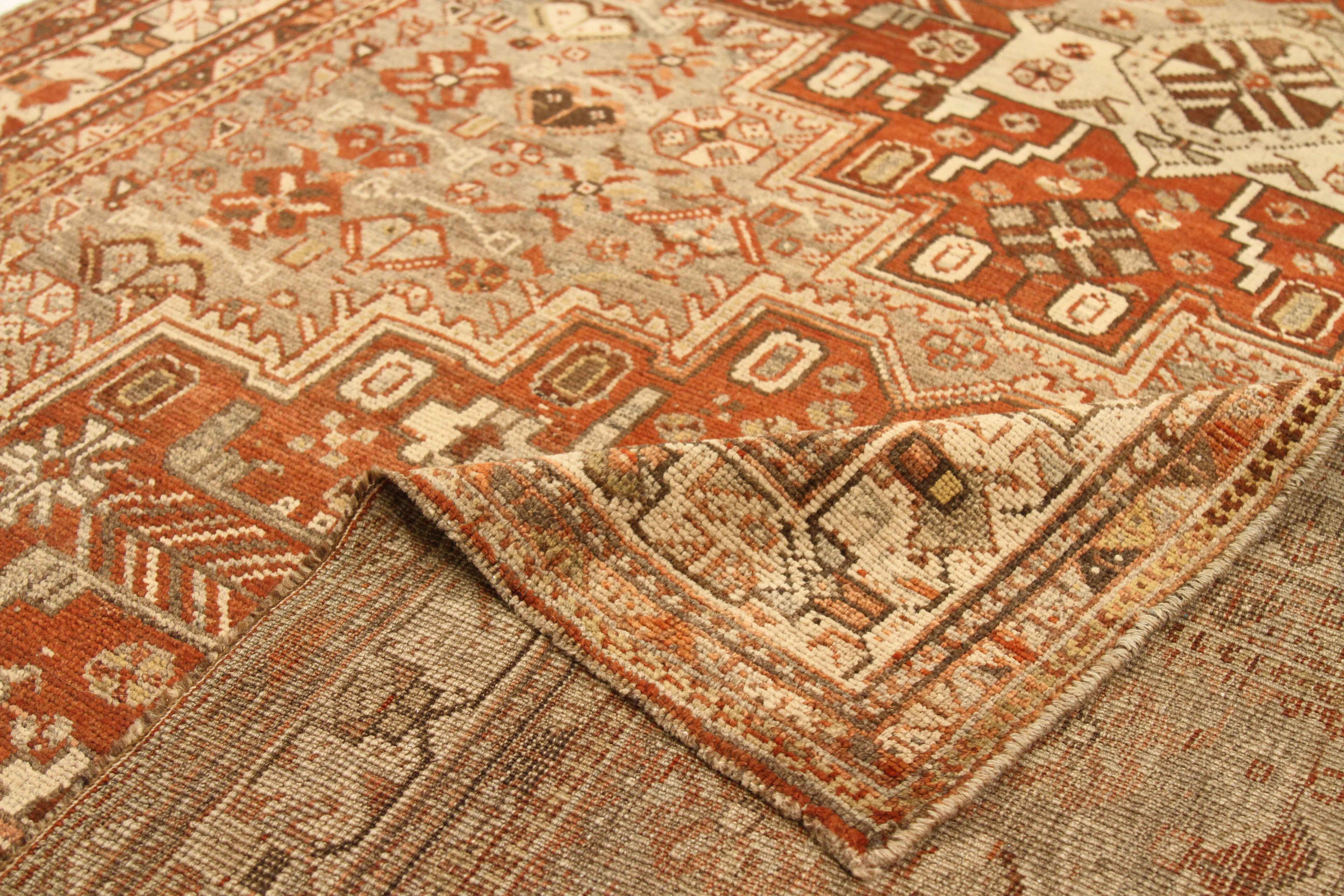 Thumbnail 4 for Antique Persian Shiraz Traditional Rug 75472