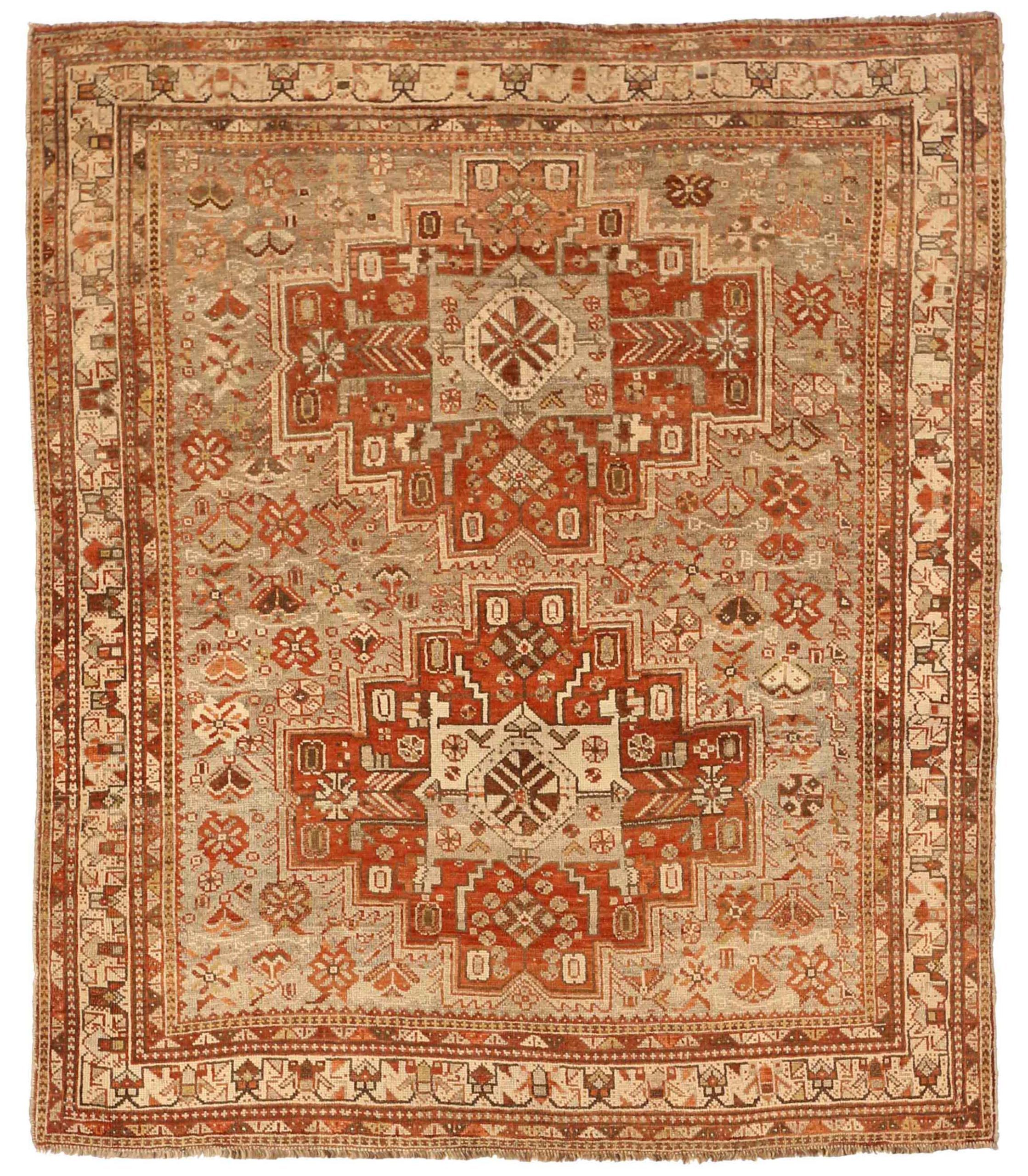 Thumbnail 3 for Antique Persian Shiraz Traditional Rug 75472