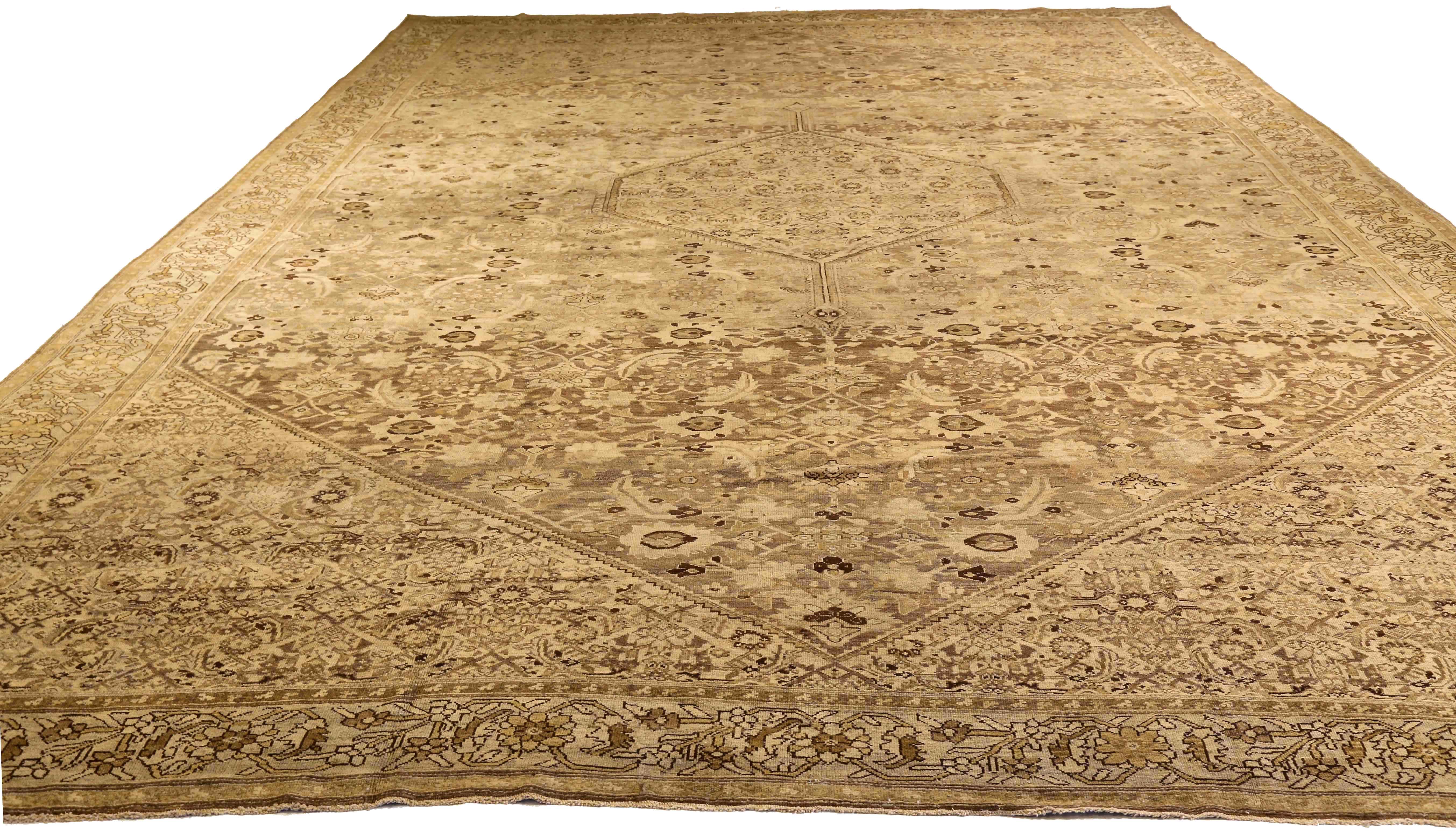 Thumbnail 3 for Antique Persian Malayer Transitional Rug 75473