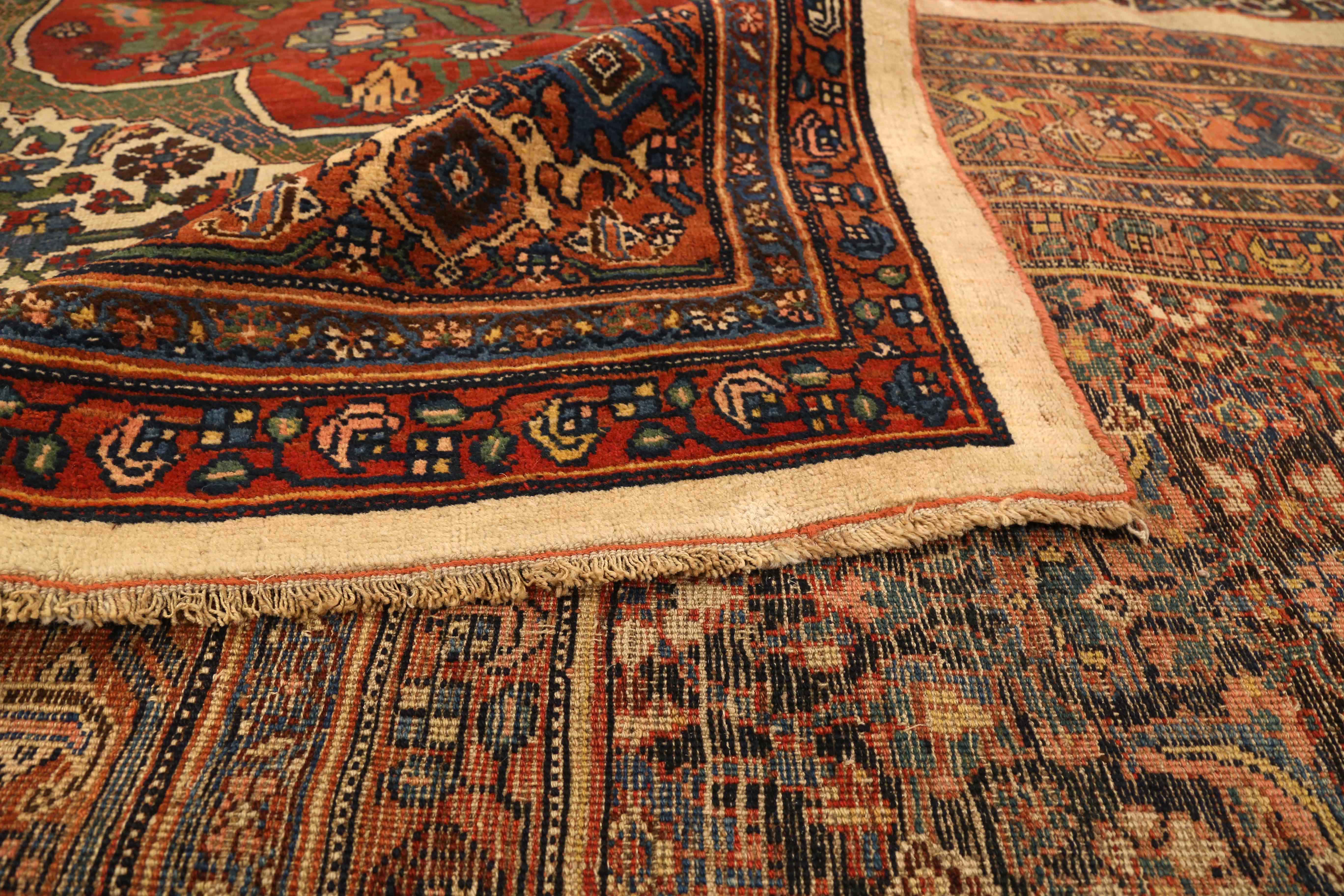 Thumbnail 7 for Antique Persian Bijar Traditional Rug 75464