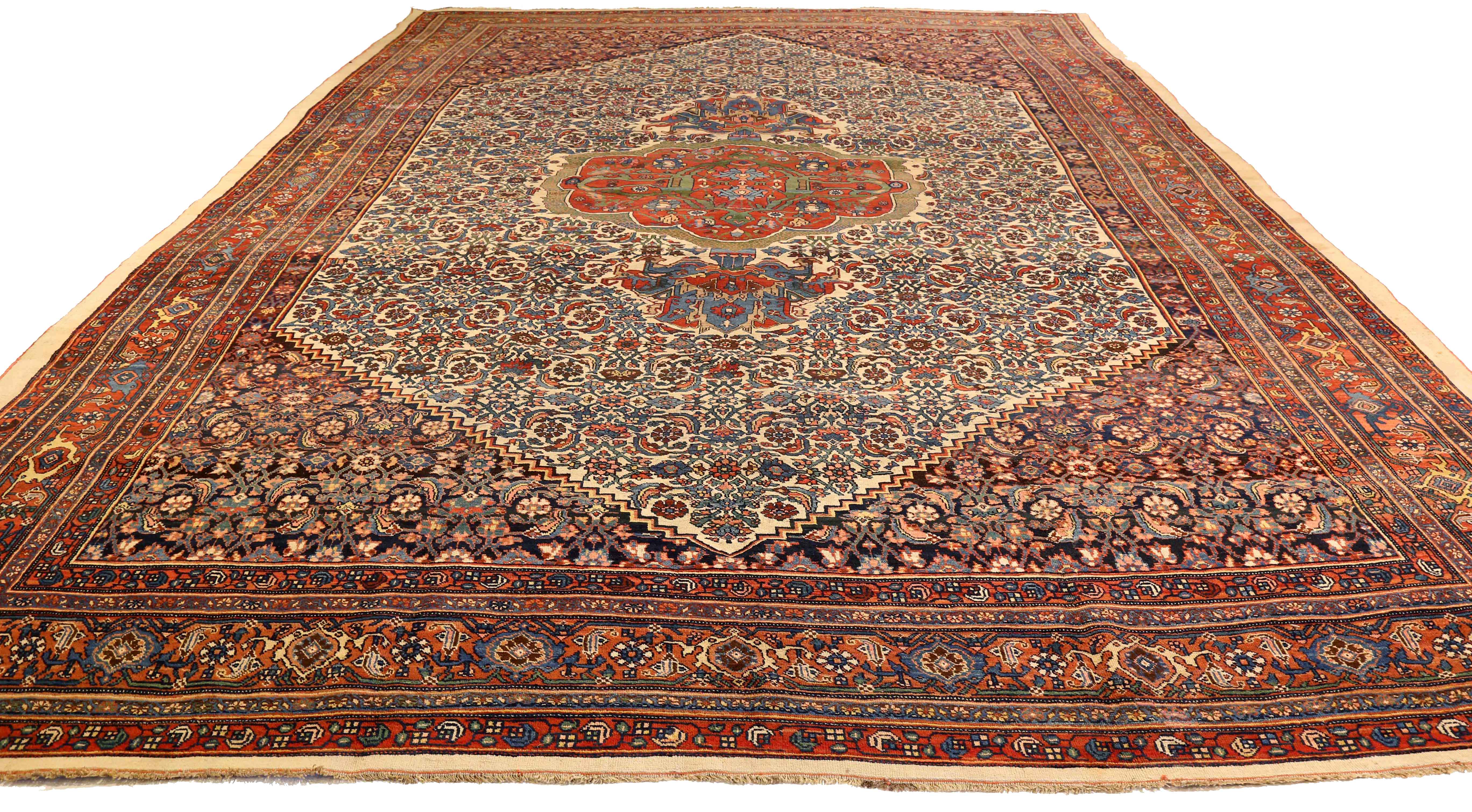 Thumbnail 2 for Antique Persian Bijar Traditional Rug 75464