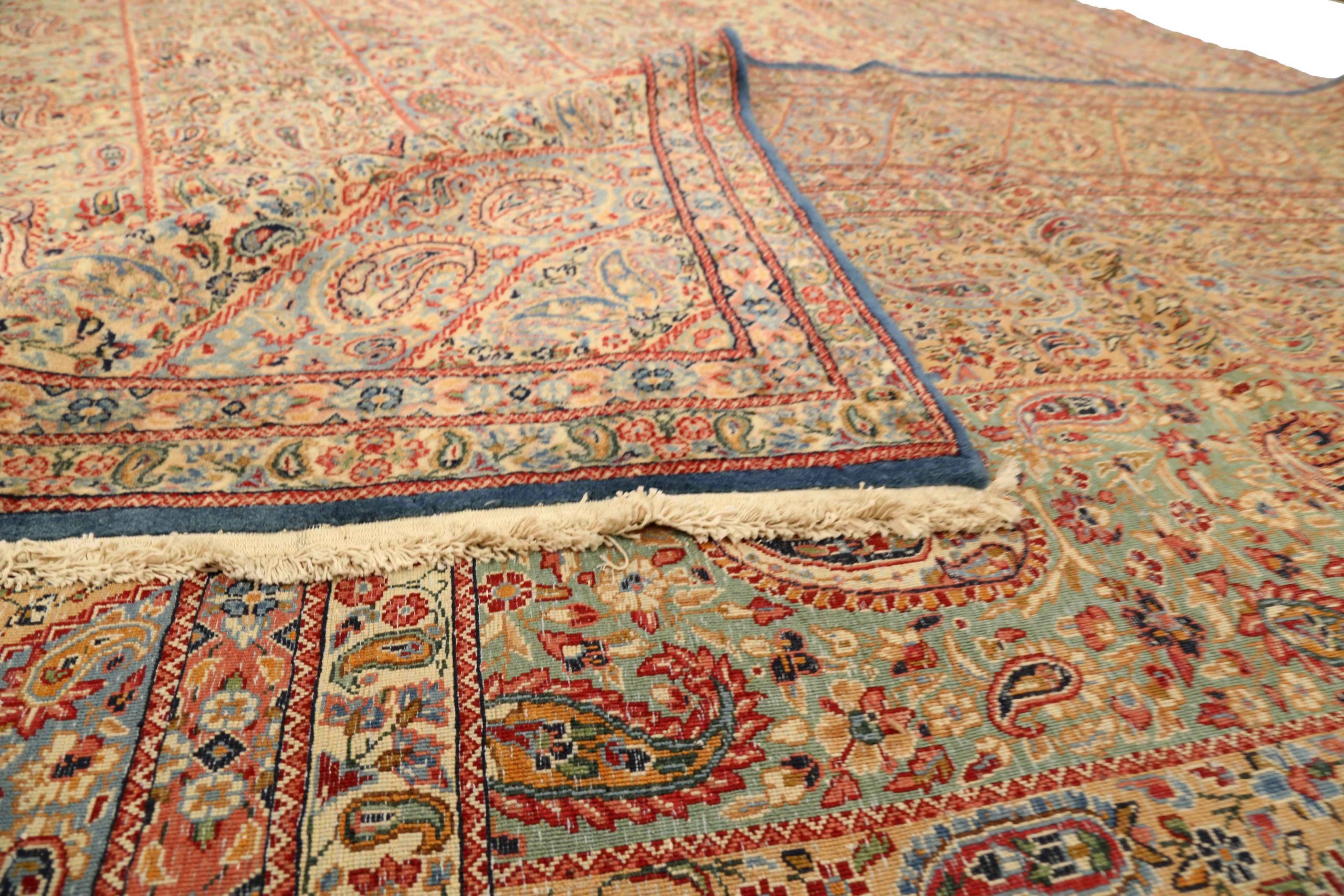 Thumbnail 12 for Antique Persian Kerman Traditional Rug 75446