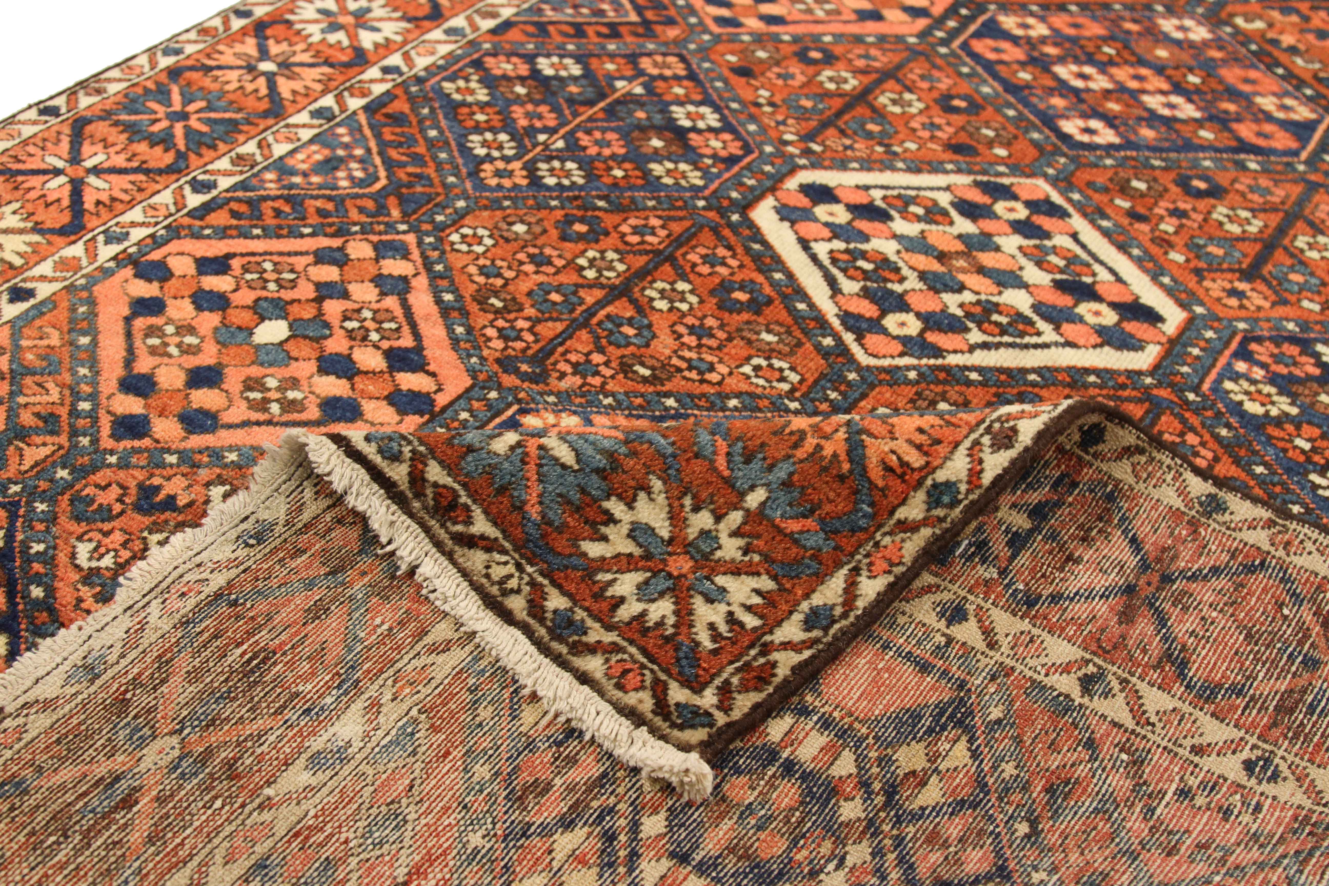 Thumbnail 2 for Antique Persian Bakhtiar Traditional Rug 75451