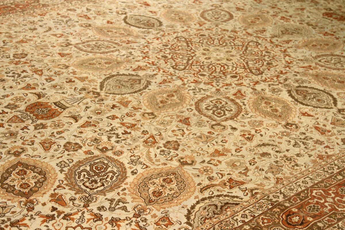 Thumbnail 14 for Antique Persian Tabriz Traditional Rug 75488