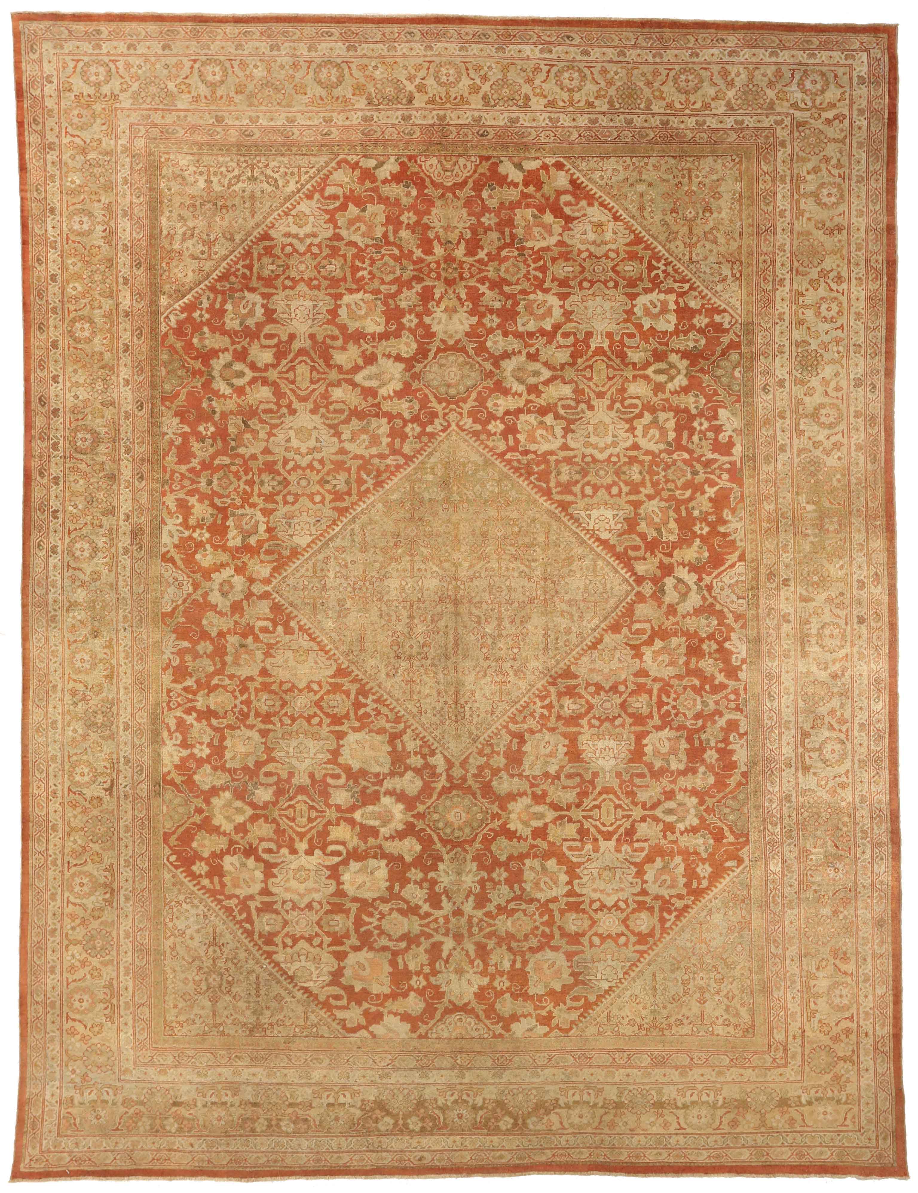 Thumbnail 9 for Antique Persian Mahal Transitional Rug 75483