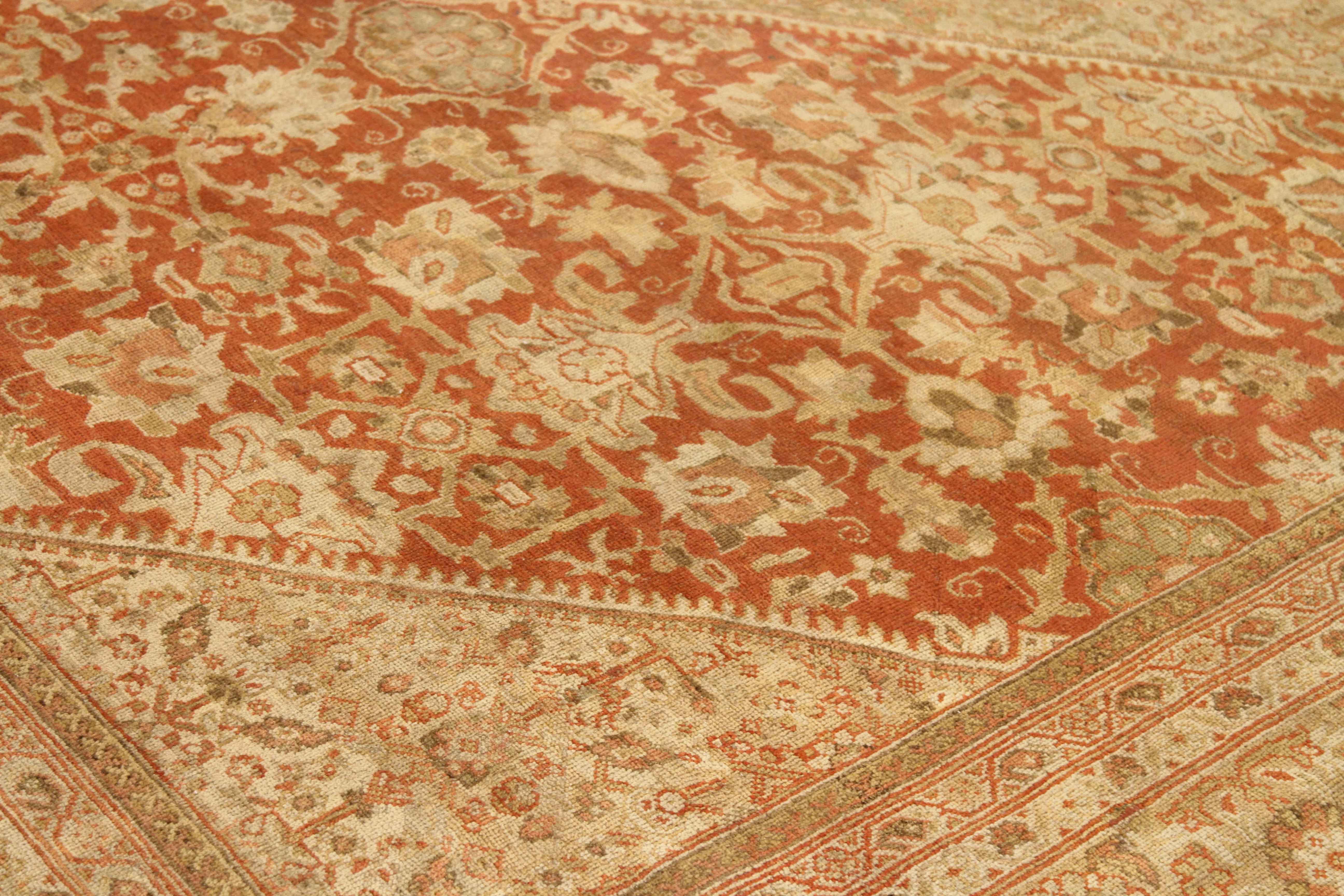 Thumbnail 3 for Antique Persian Mahal Transitional Rug 75483