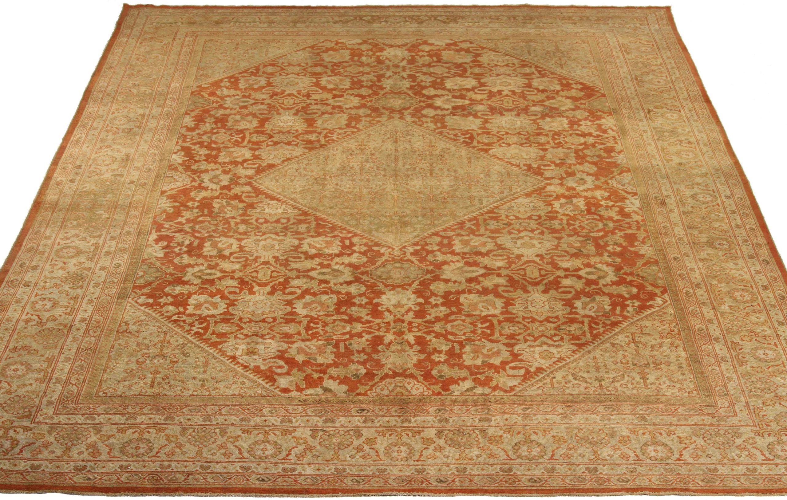 Thumbnail 10 for Antique Persian Mahal Transitional Rug 75483