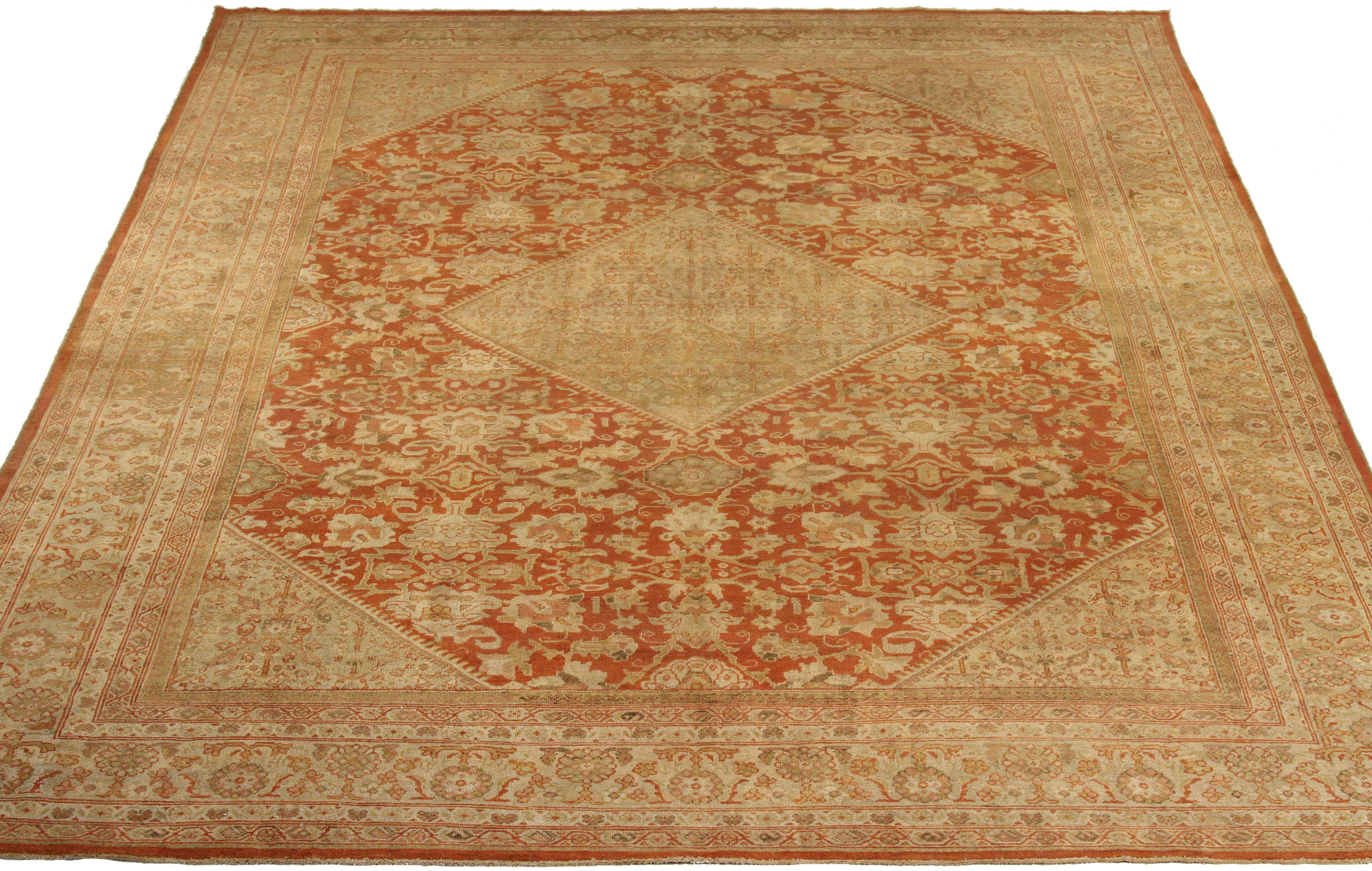 Thumbnail 2 for Antique Persian Mahal Transitional Rug 75483