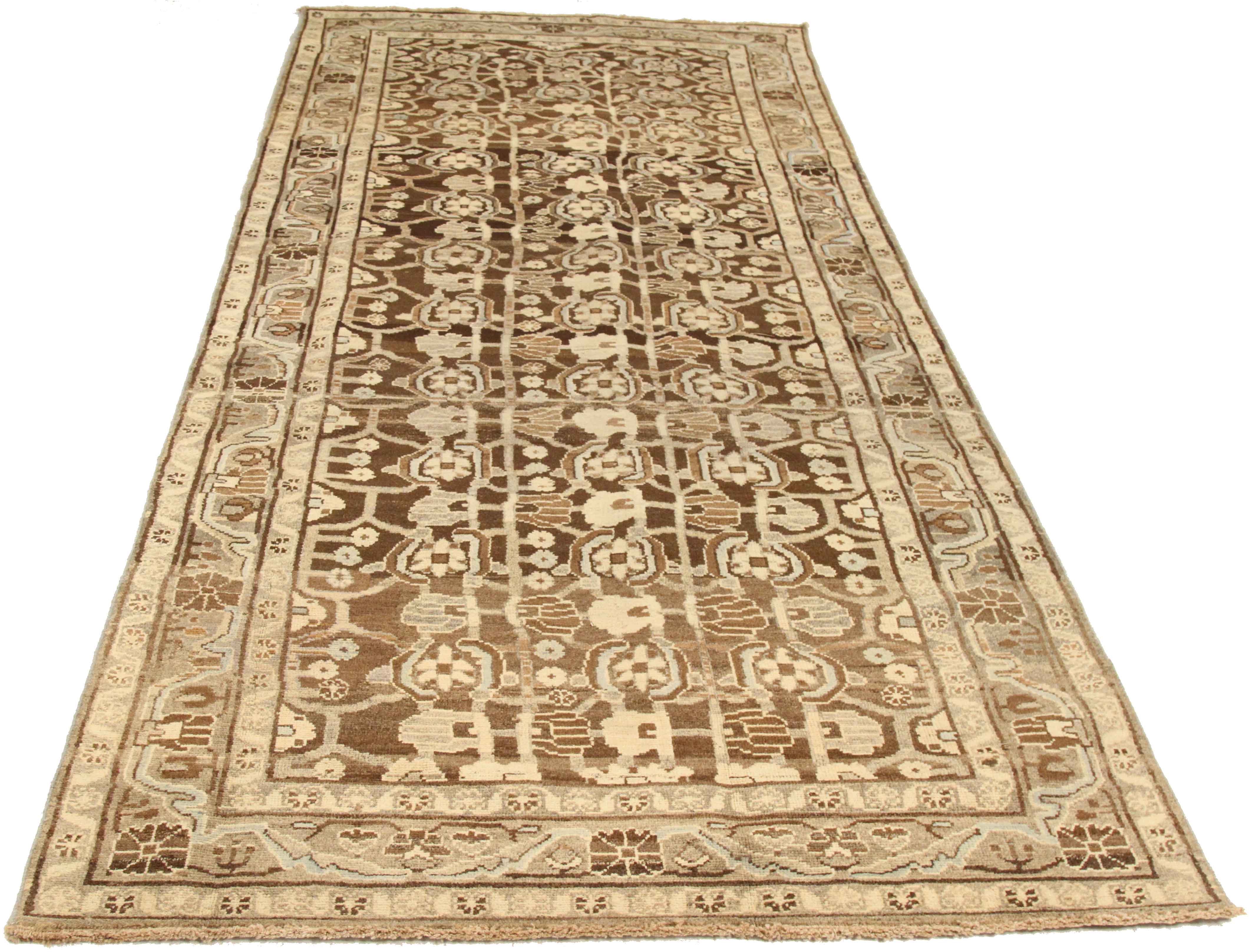 Thumbnail 4 for Antique Persian Malayer Traditional Rug 75522