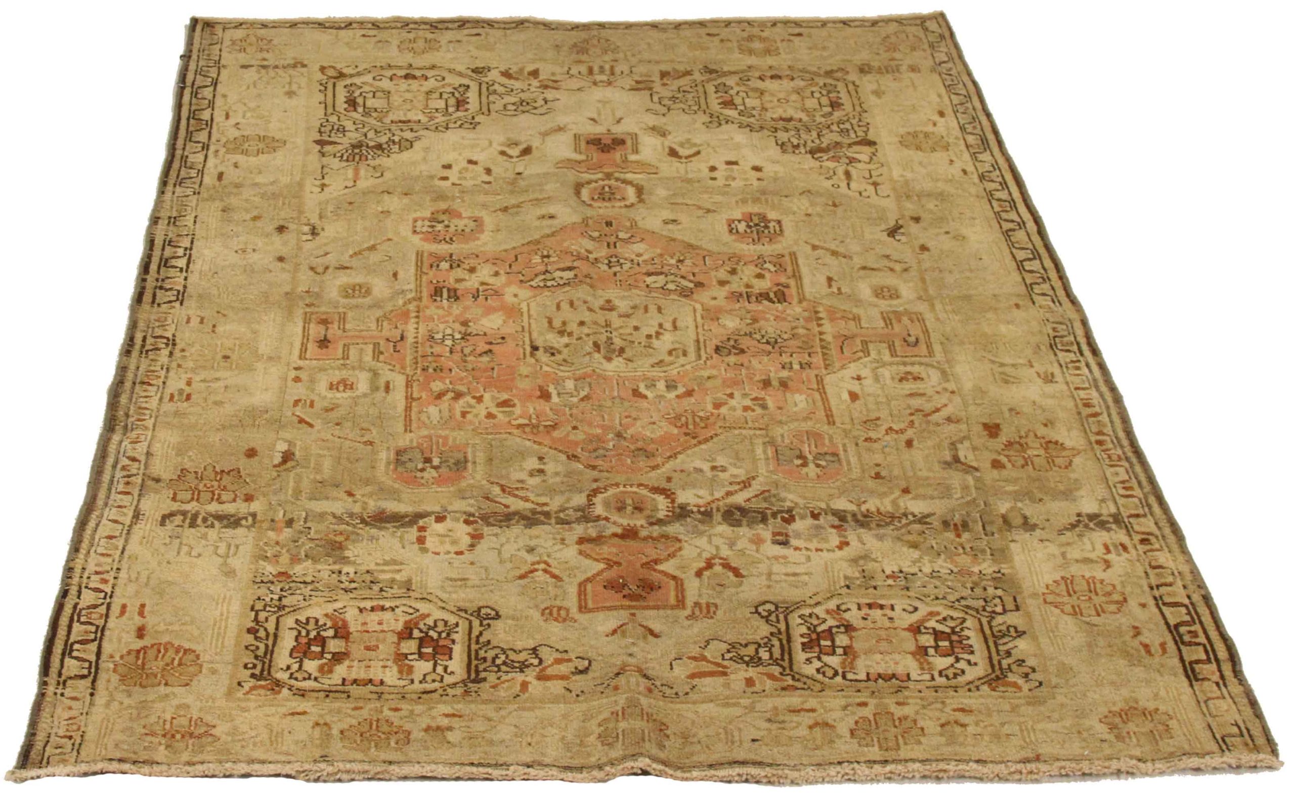 Thumbnail 5 for Antique Persian Farahan Transitional Rug 75510