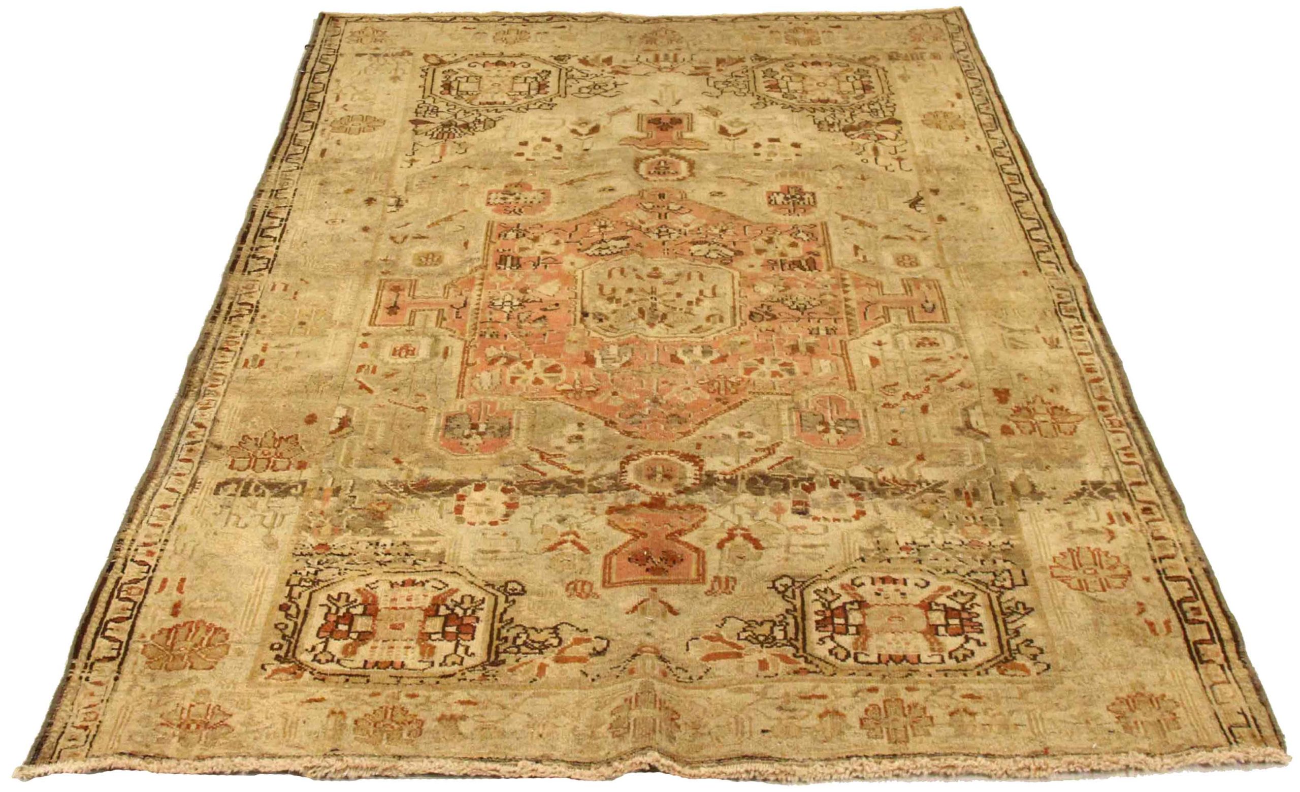 Thumbnail 4 for Antique Persian Farahan Transitional Rug 75510