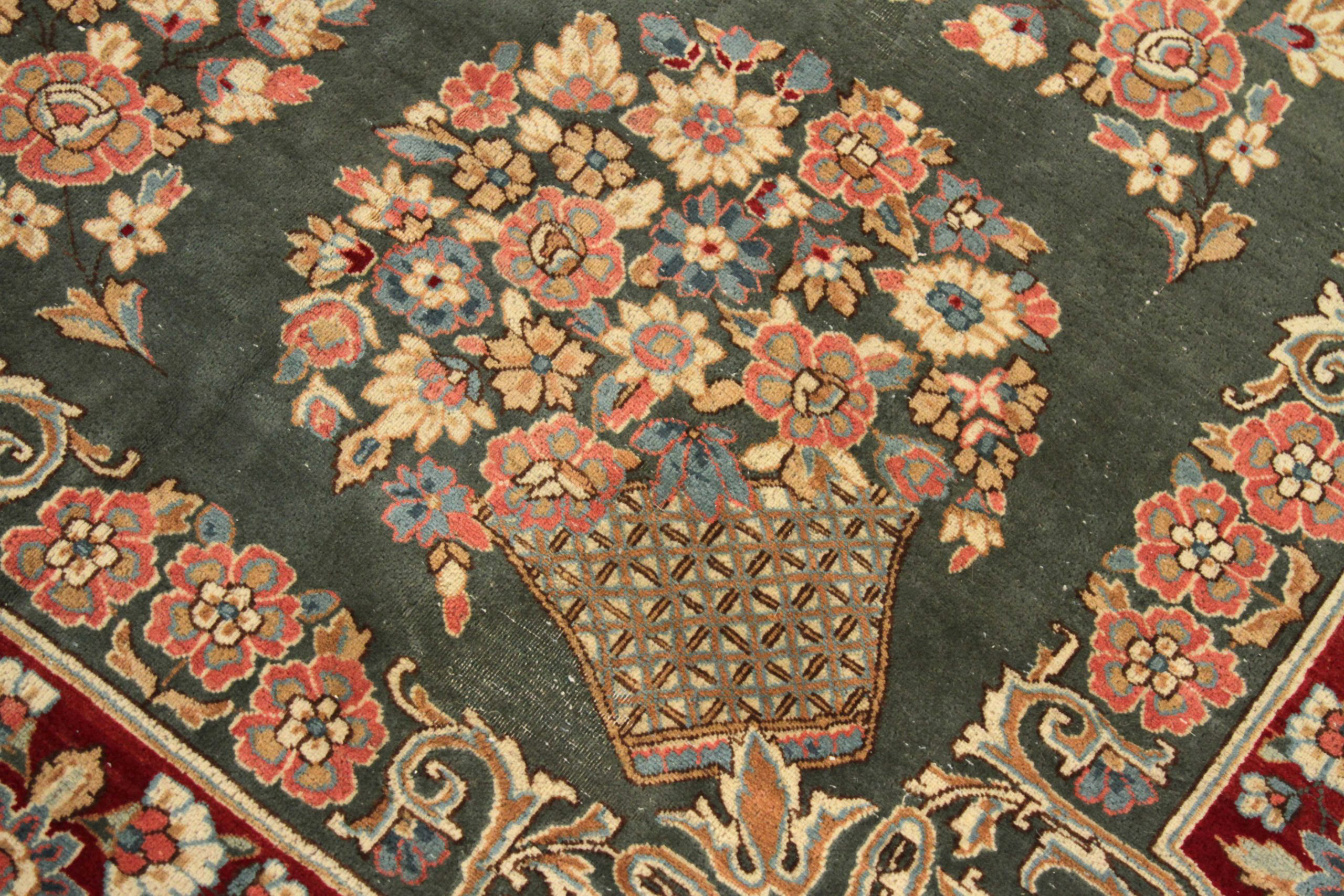 Thumbnail 2 for Antique Persian Kerman Traditional Rug 69243