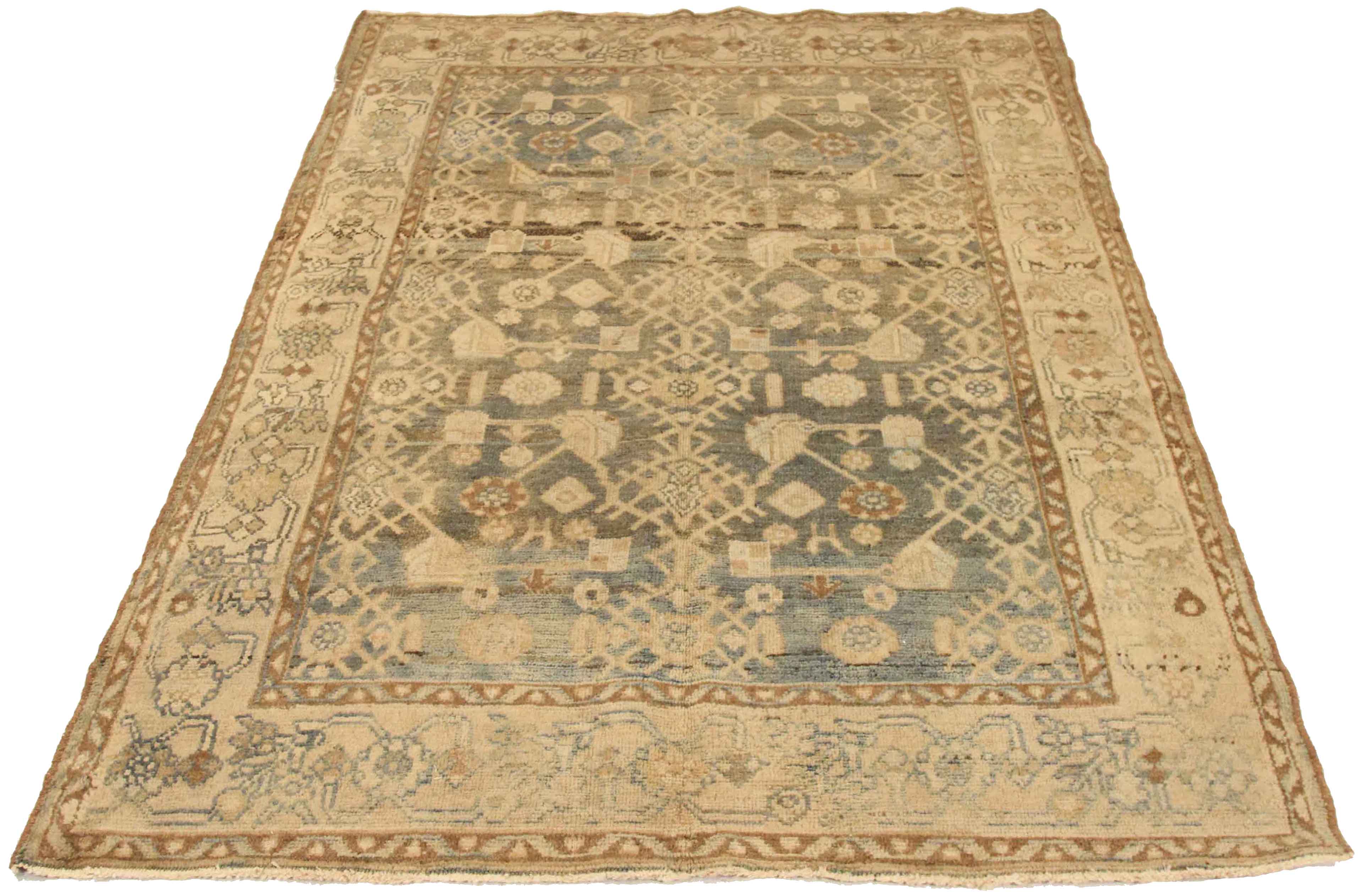 Thumbnail 10 for Antique Persian Malayer Transitional Rug 75512