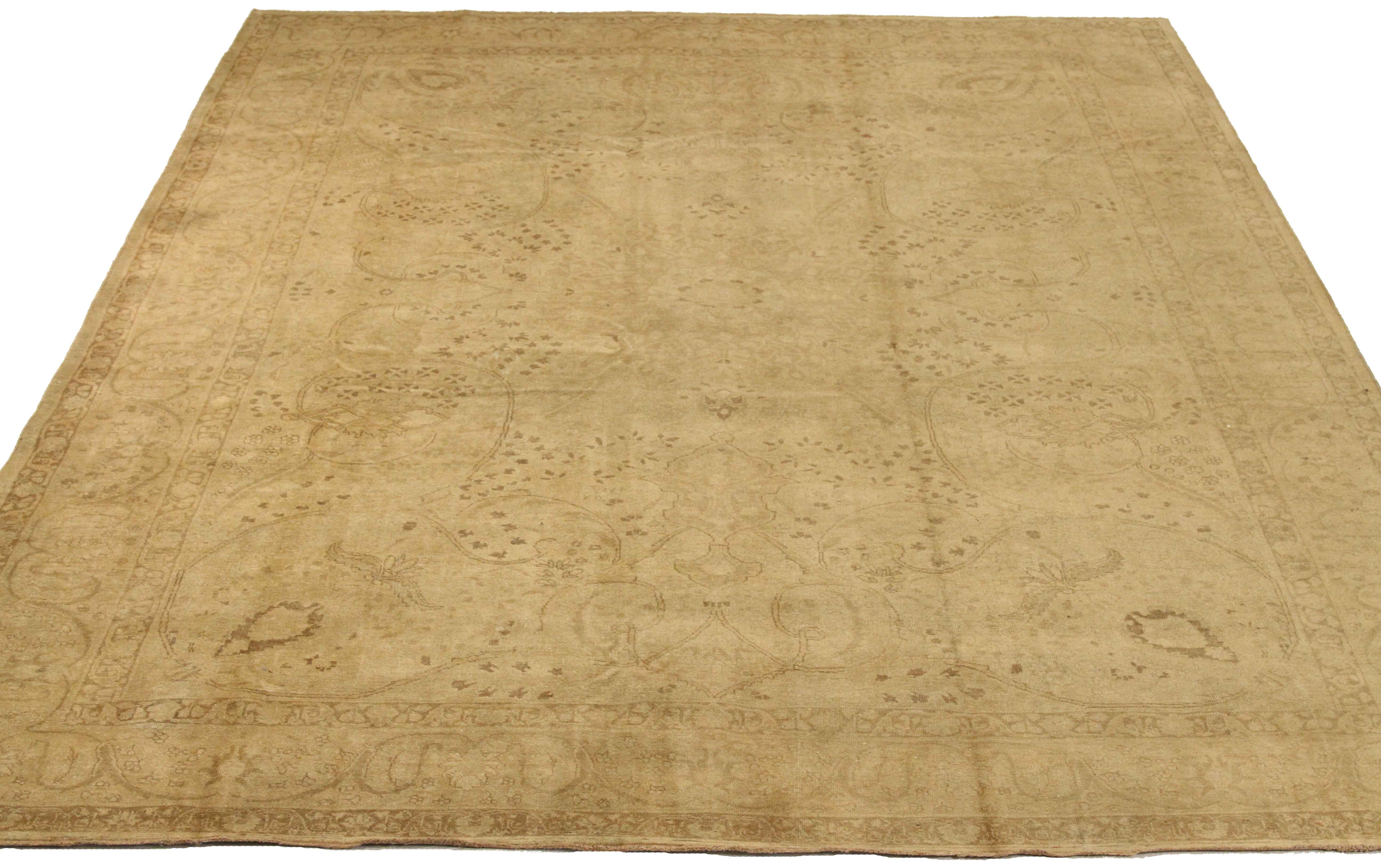 Thumbnail 4 for Antique Persian Tabriz Transitional Rug 75542