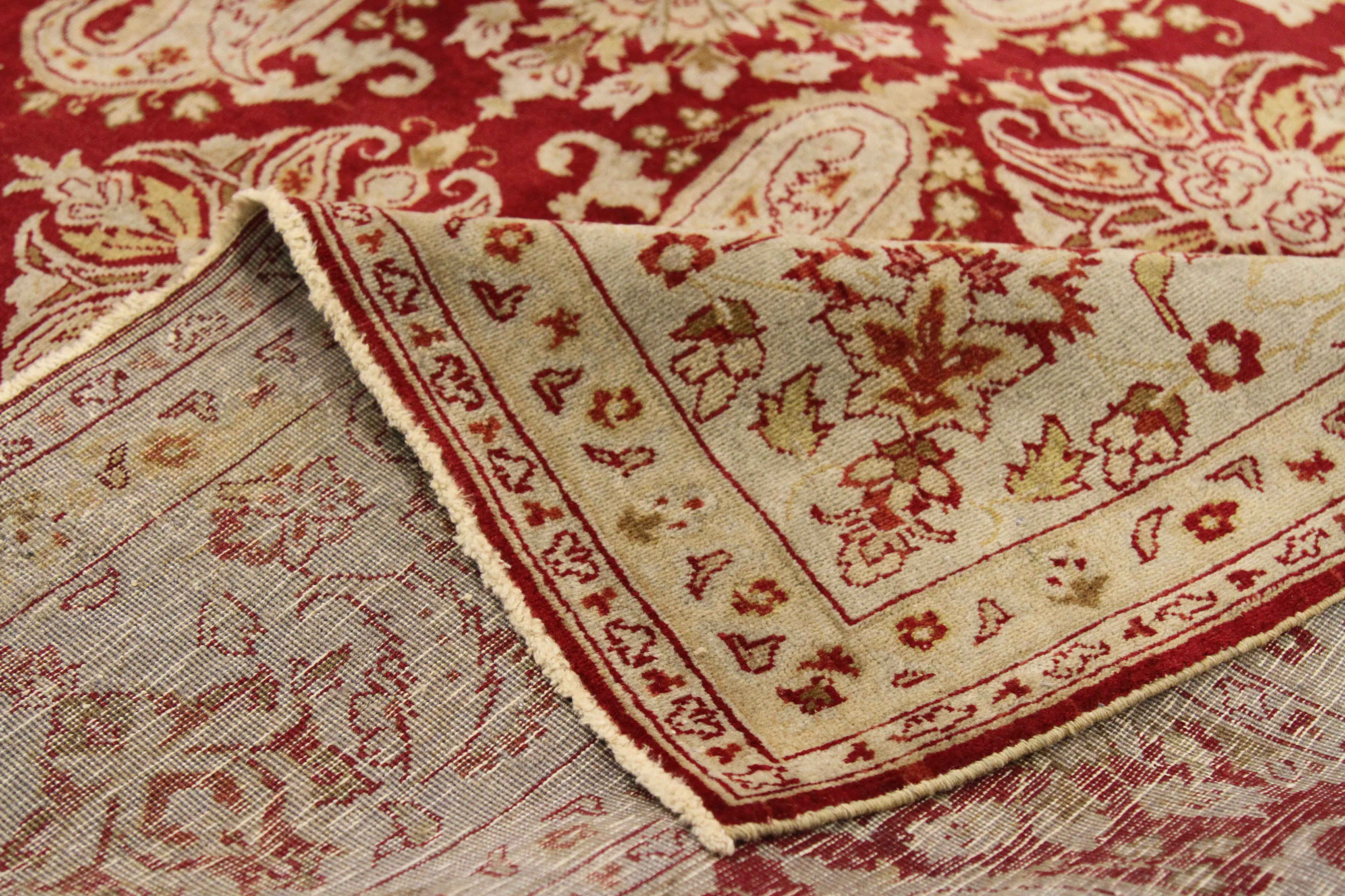 Thumbnail 3 for Antique Persian Yazd Traditional Rug 75572