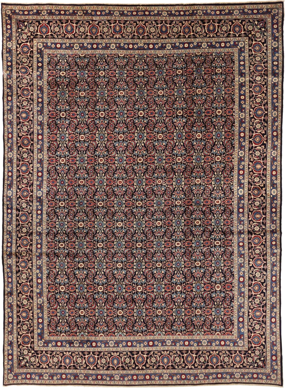 Thumbnail 10 for Antique Persian Yazd Traditional Rug 75593