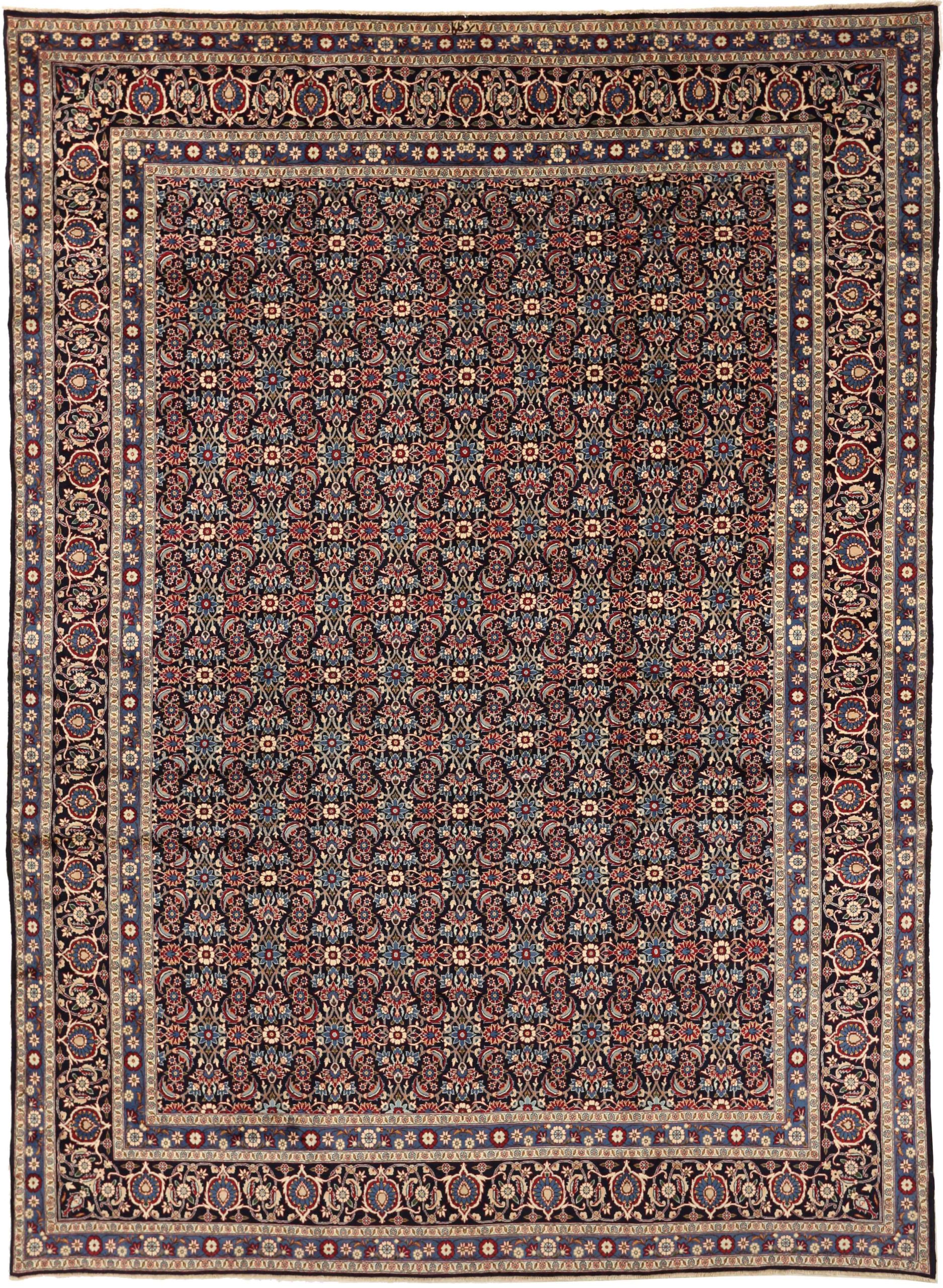 Thumbnail 3 for Antique Persian Yazd Traditional Rug 75593