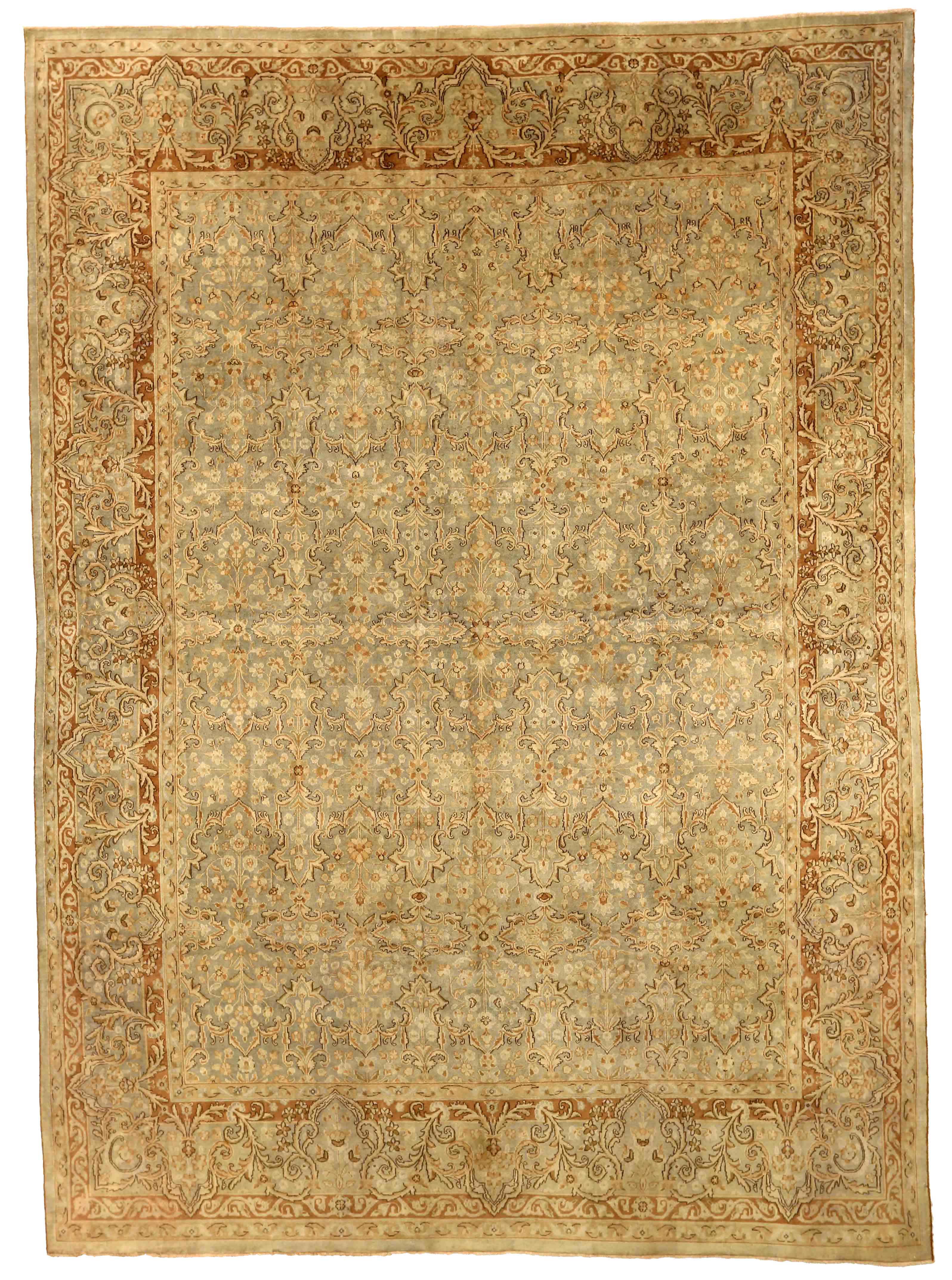 Thumbnail 4 for Antique Persian Kerman Traditional Rug 75583