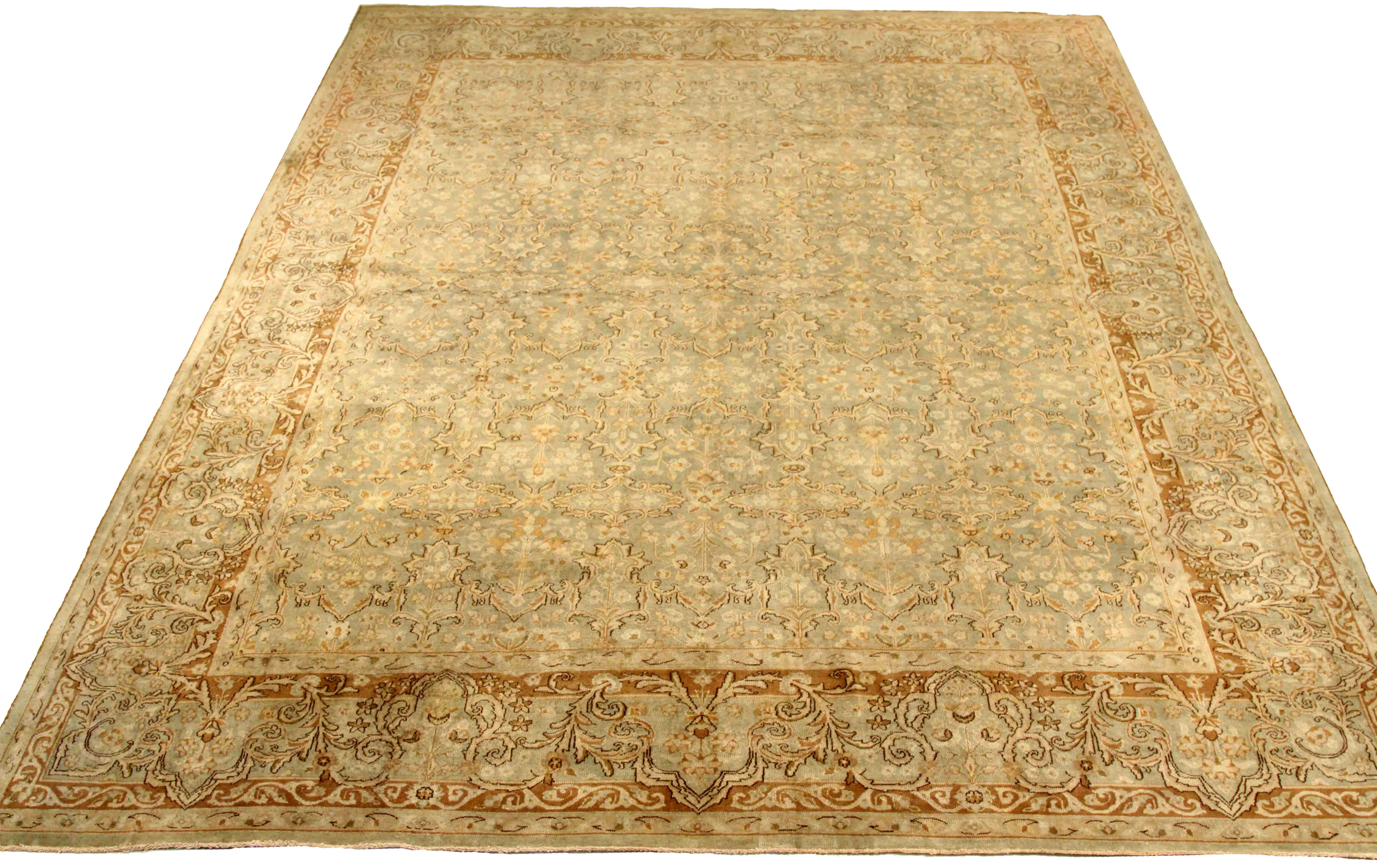 Thumbnail 11 for Antique Persian Kerman Traditional Rug 75583