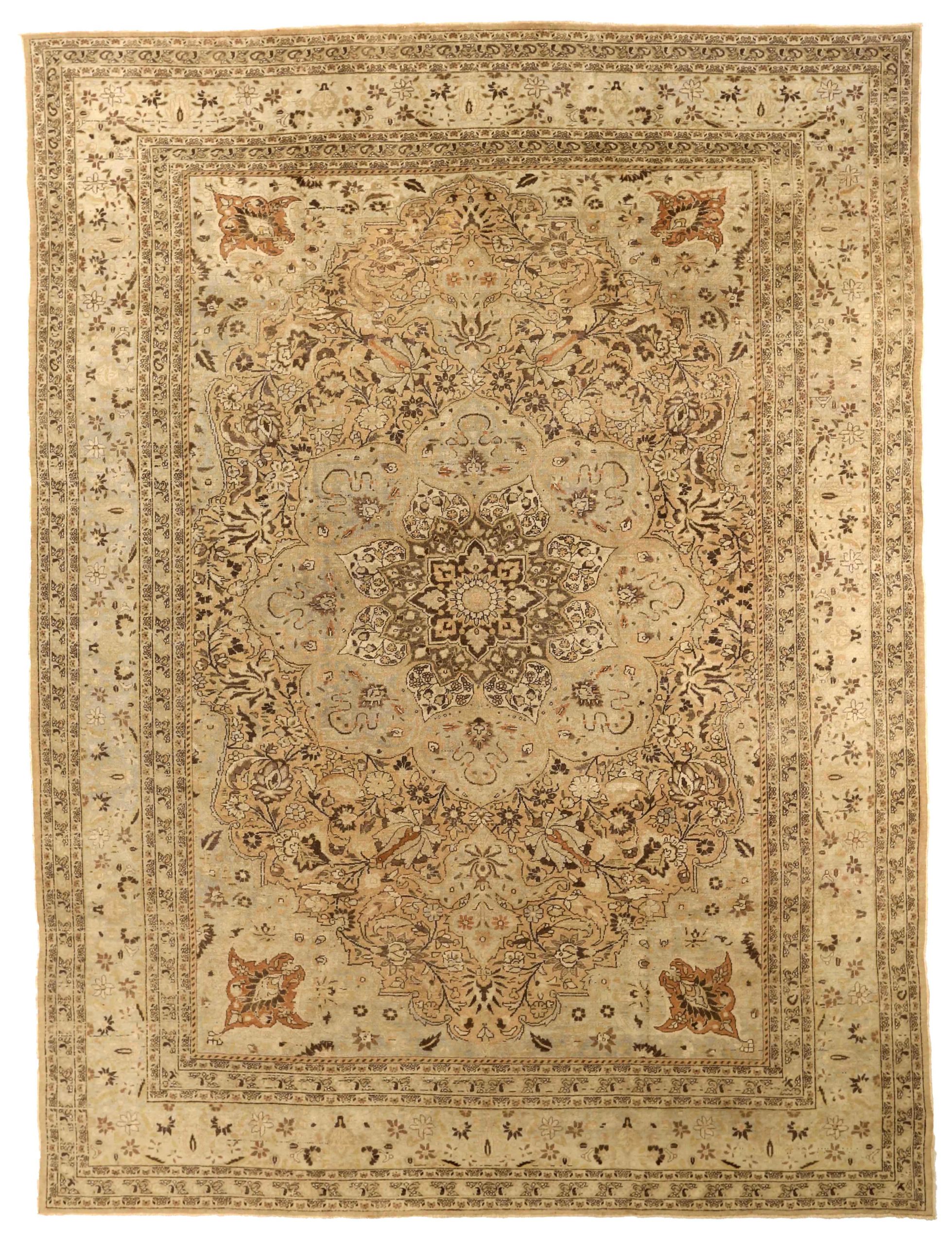 Thumbnail 6 for Antique Persian Mashad Traditional Rug 75585