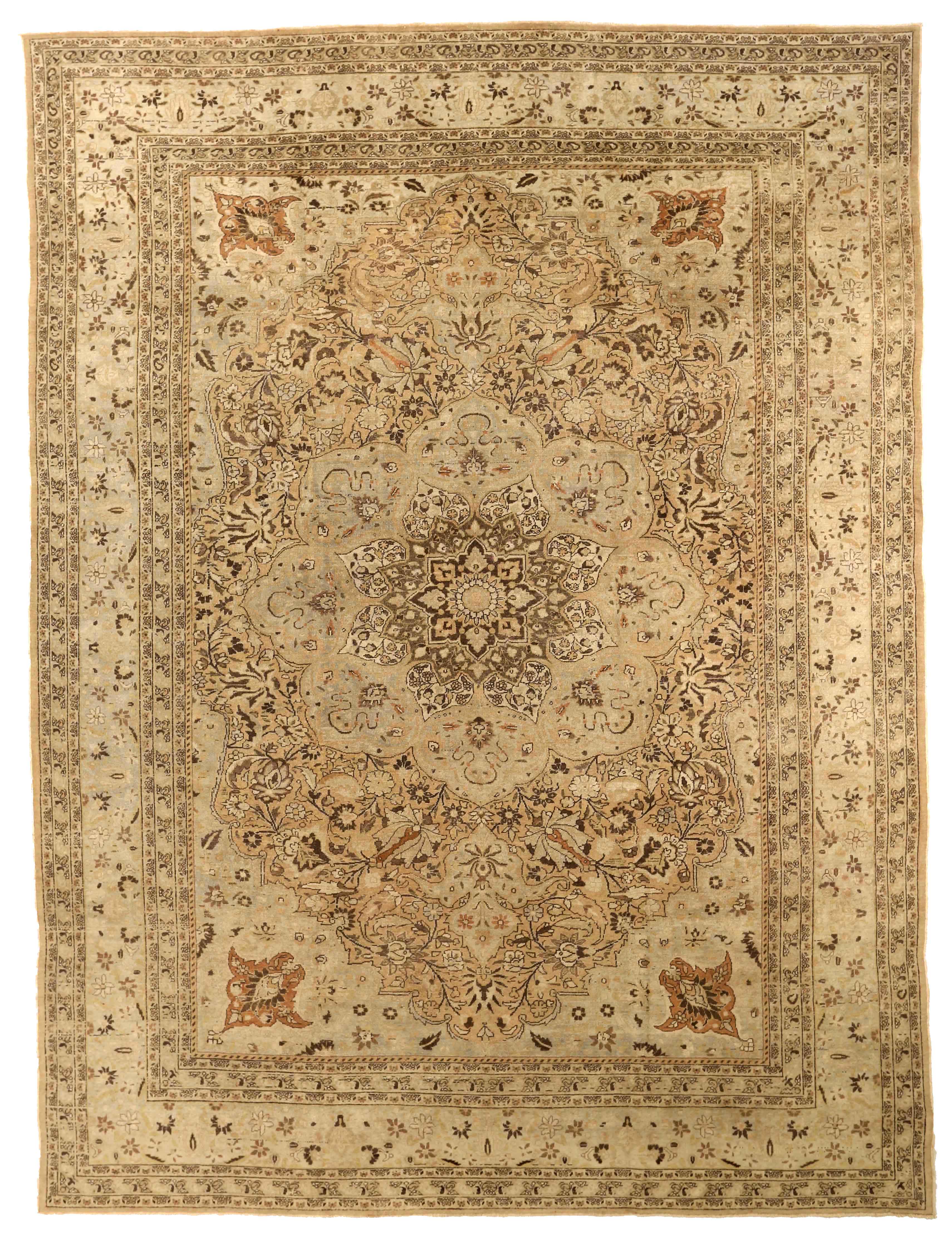 Thumbnail 3 for Antique Persian Mashad Traditional Rug 75585